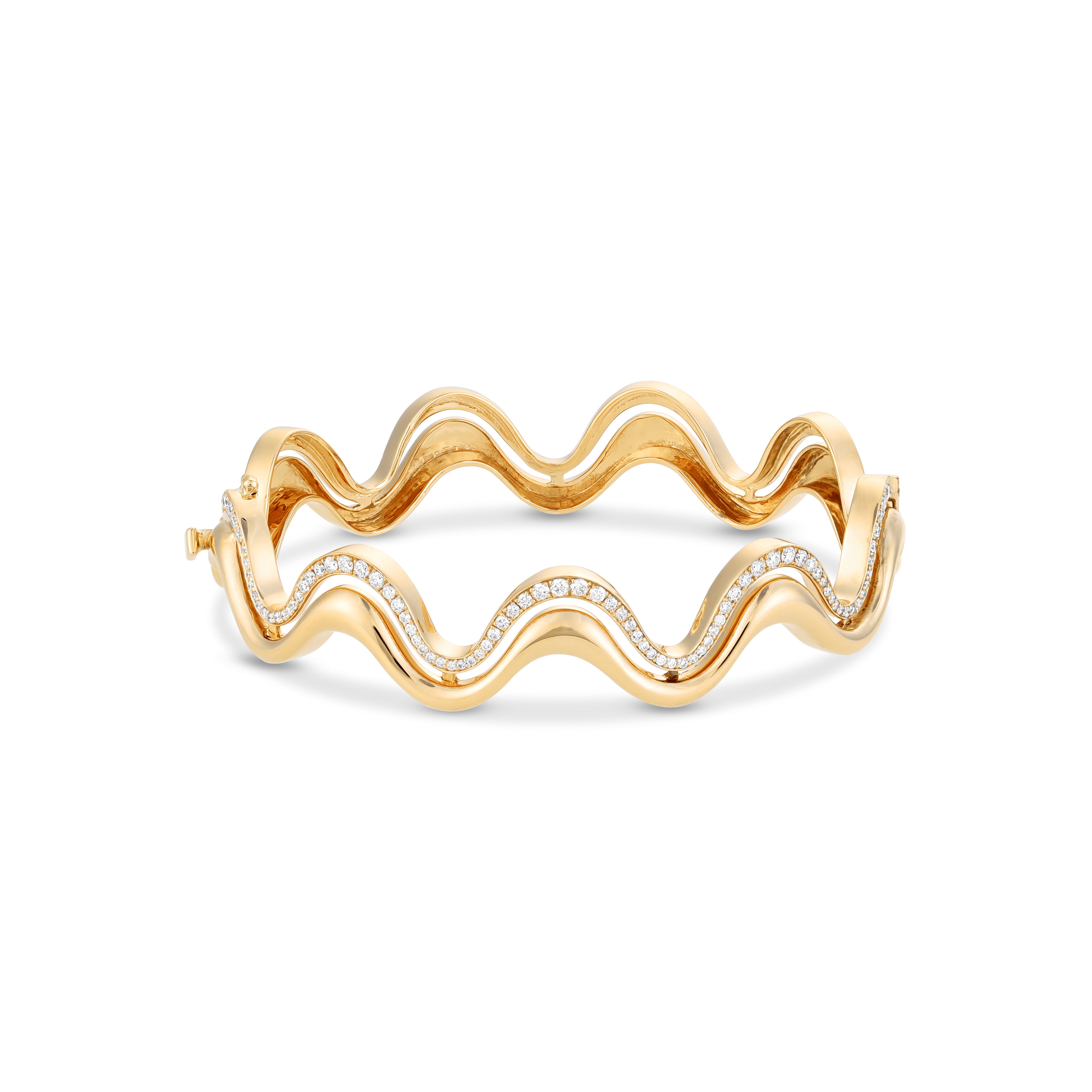 Yellow Gold Flow Bangle
