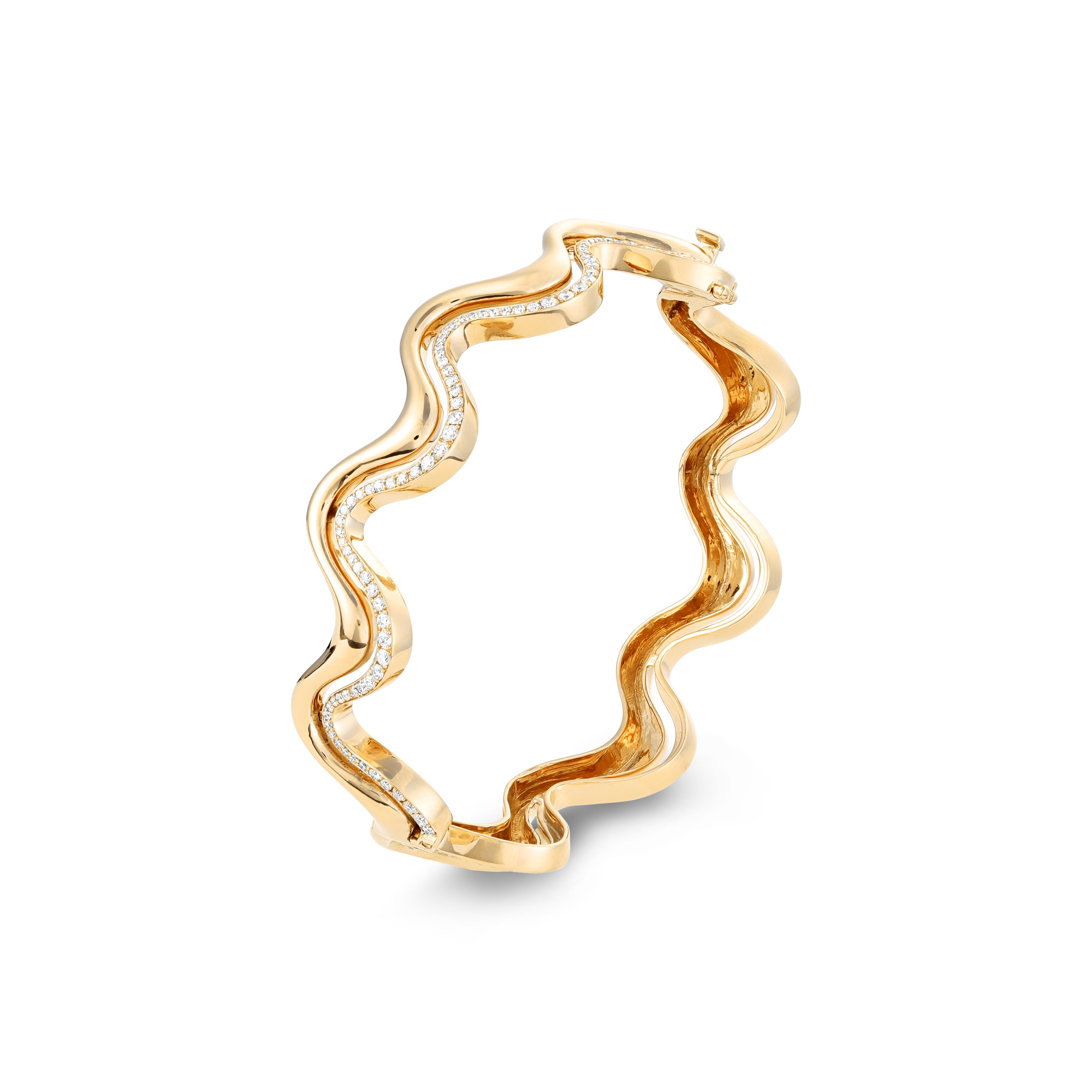 Yellow Gold Flow Bangle