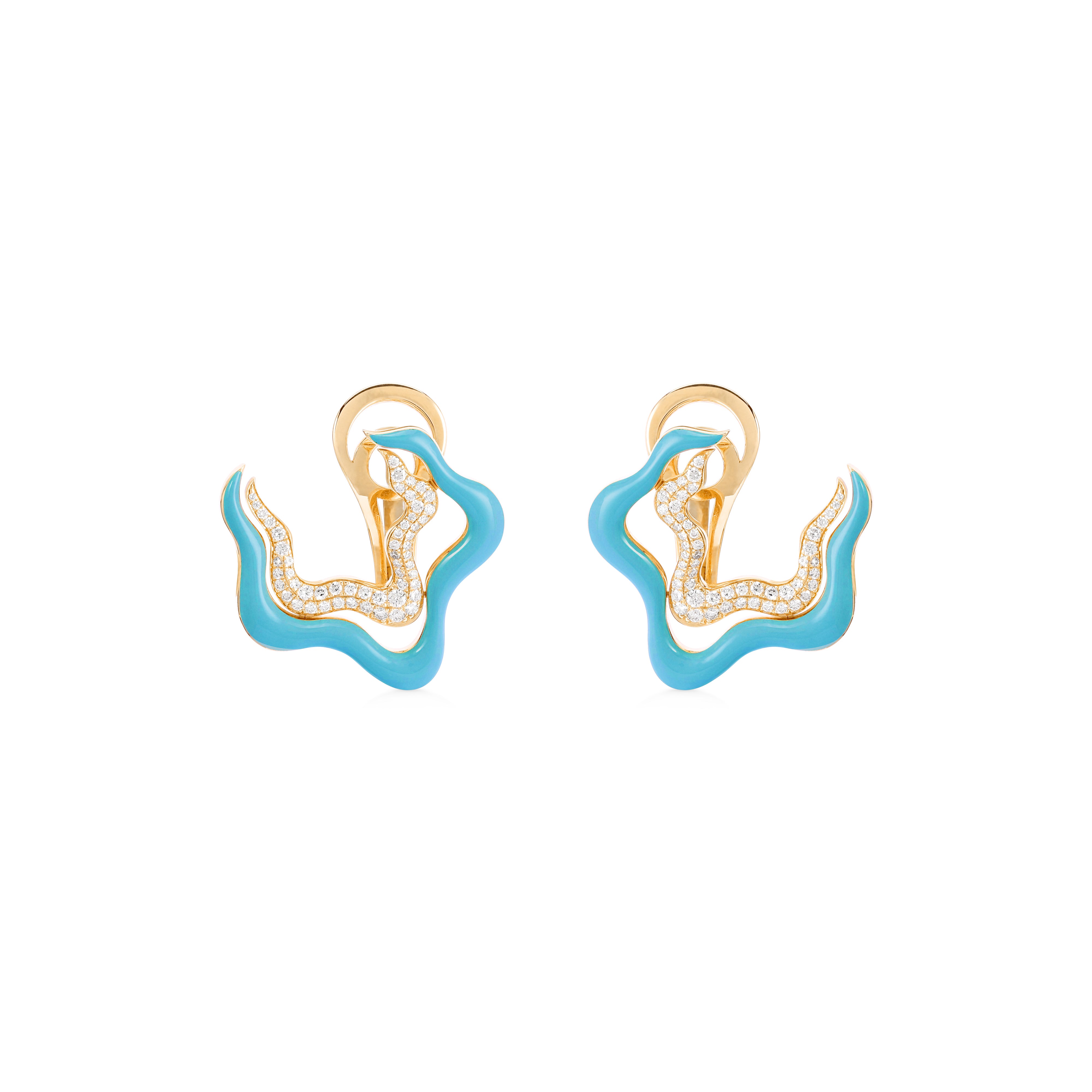 Flow Earrings - Turqouise