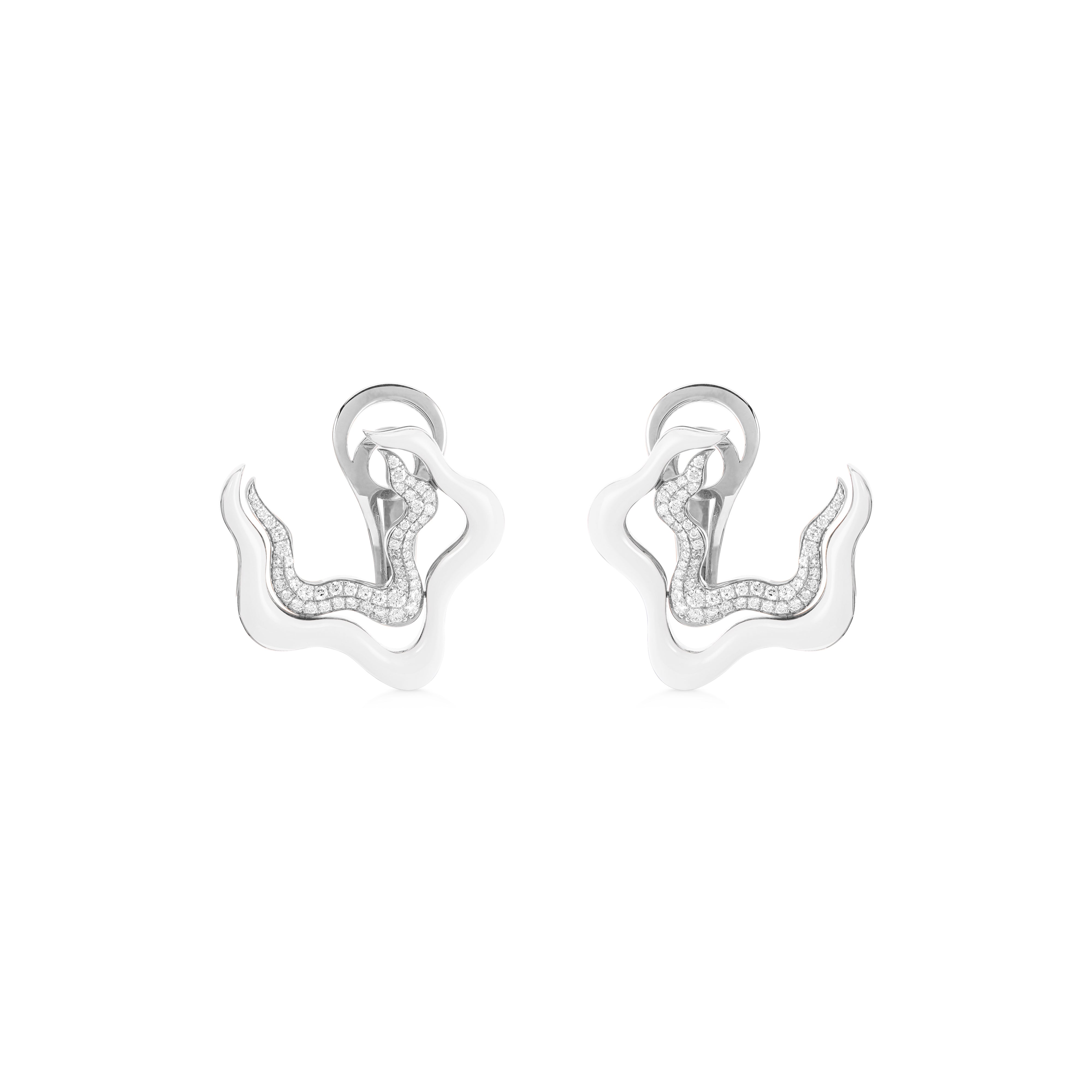 Flow Earring - White