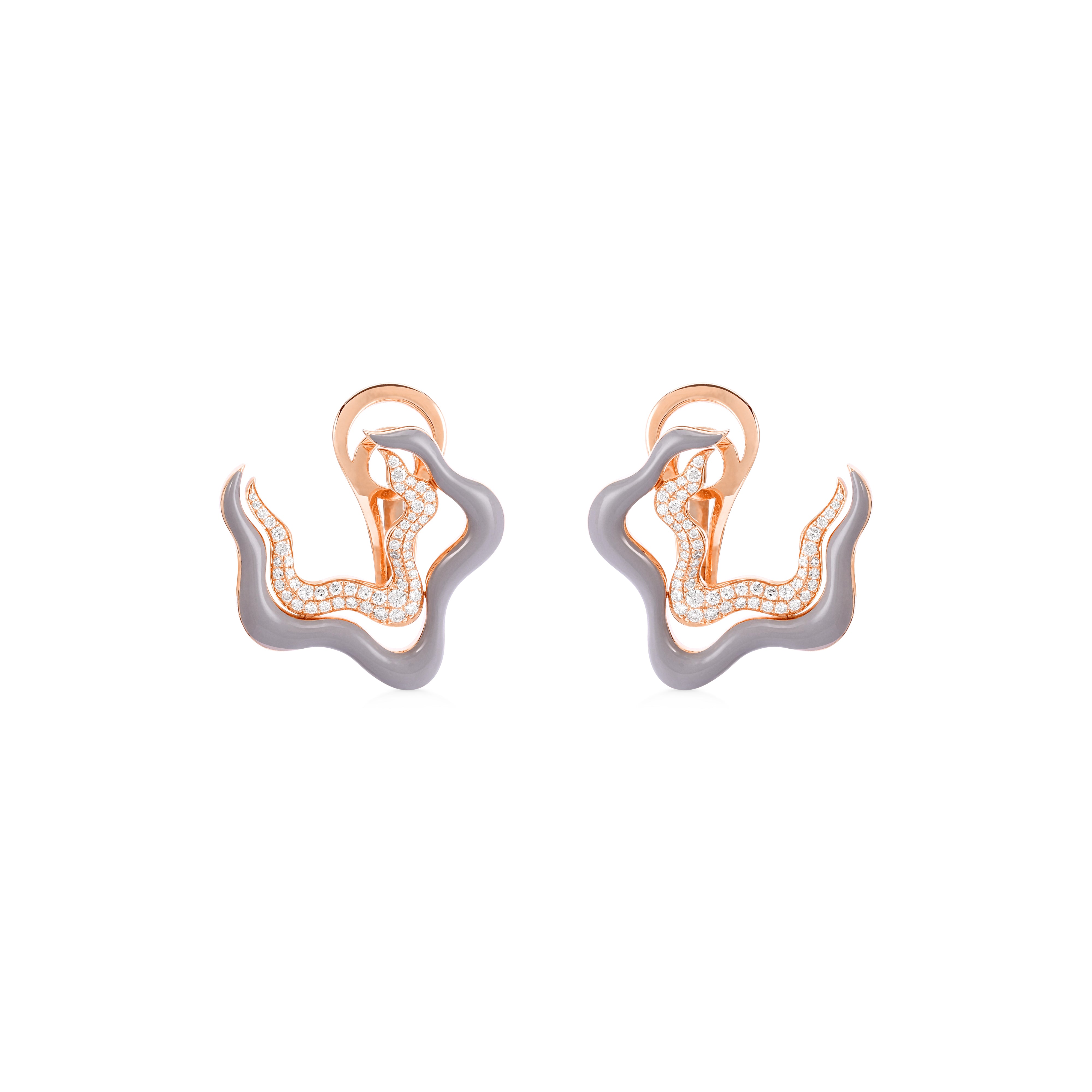 Grey Flow Earrings