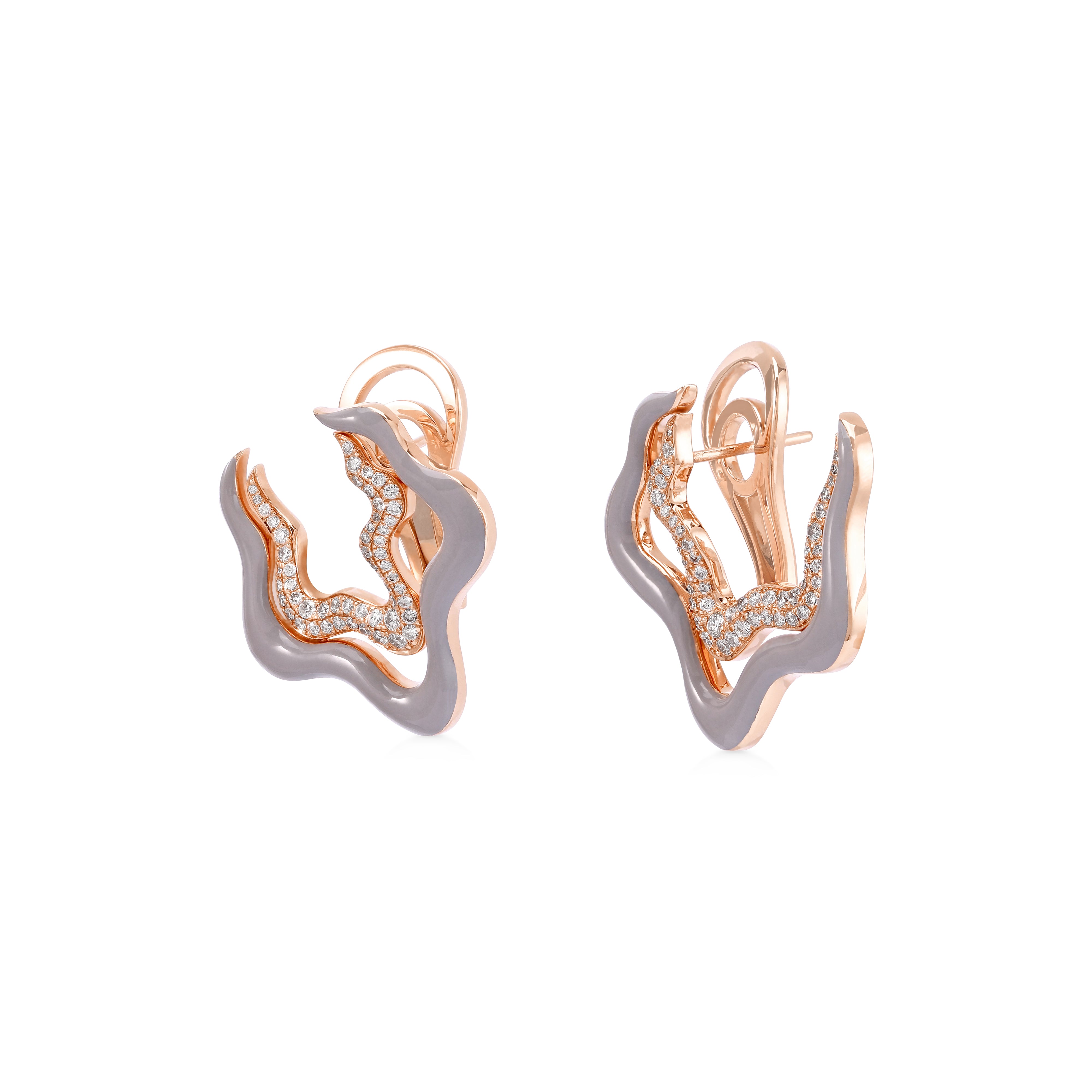 Grey Flow Earrings