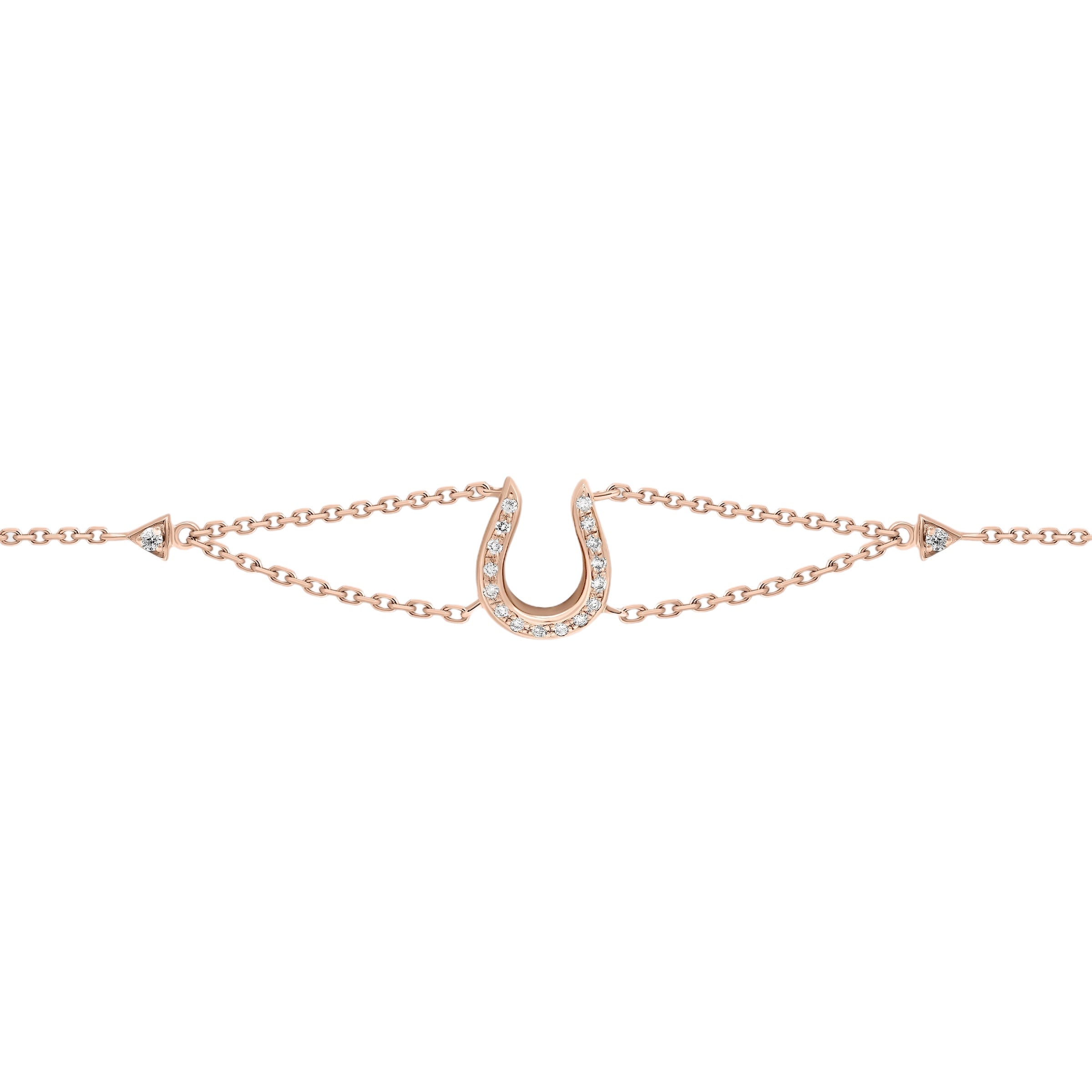 Horse Shoe Bracelet - Rose Gold