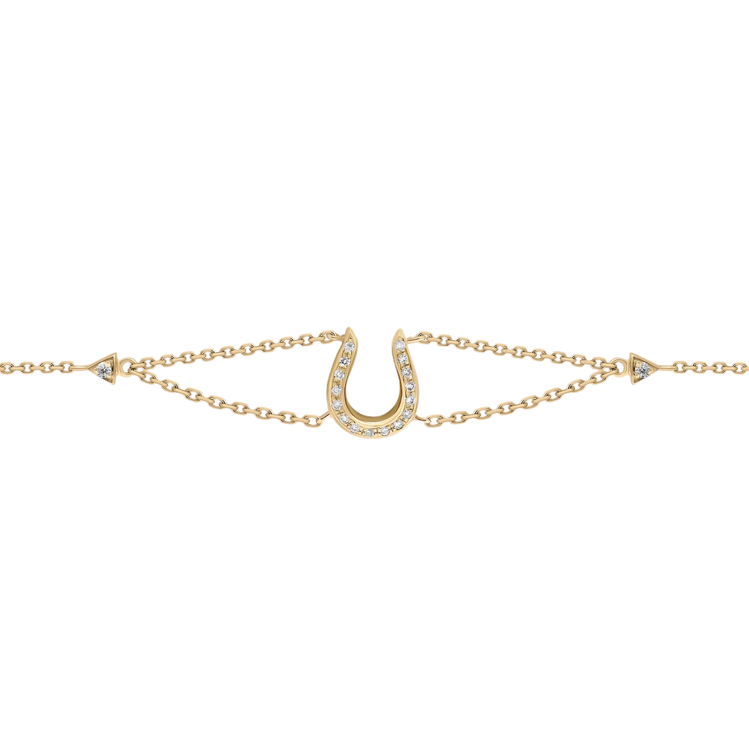 Horse Shoe Bracelet - Yellow Gold