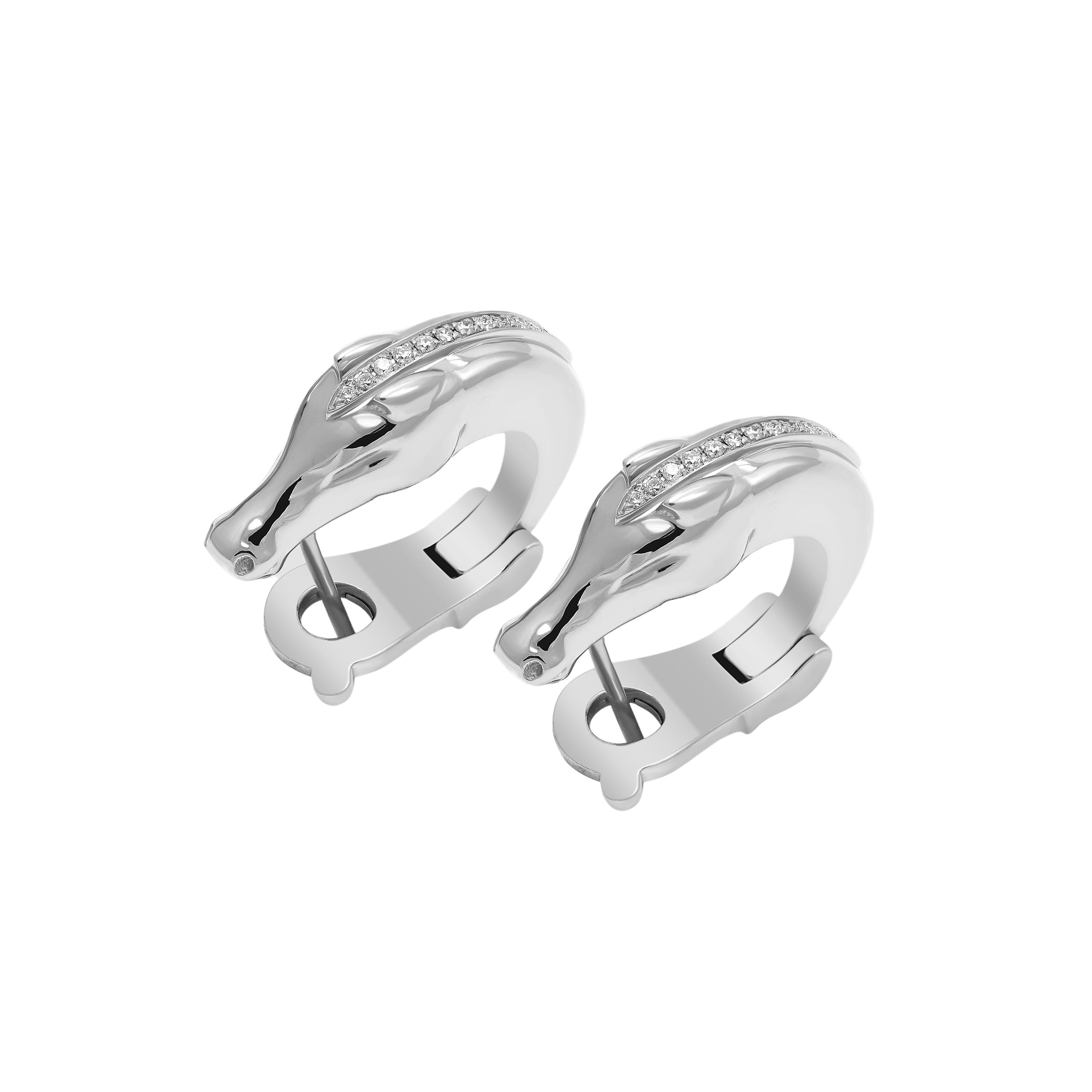 Ramak Earrings - White Gold