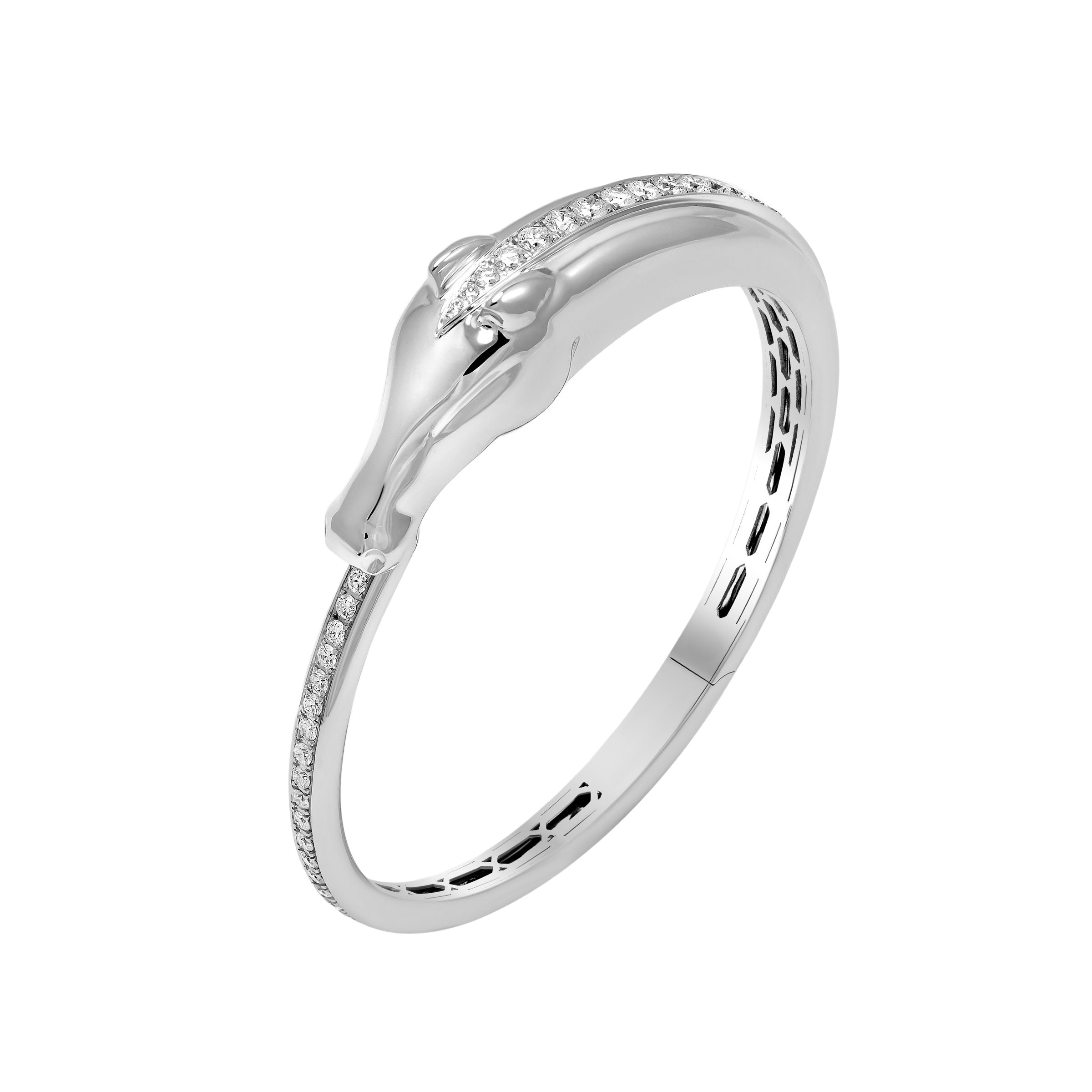 Ramak Bangle - White Gold
