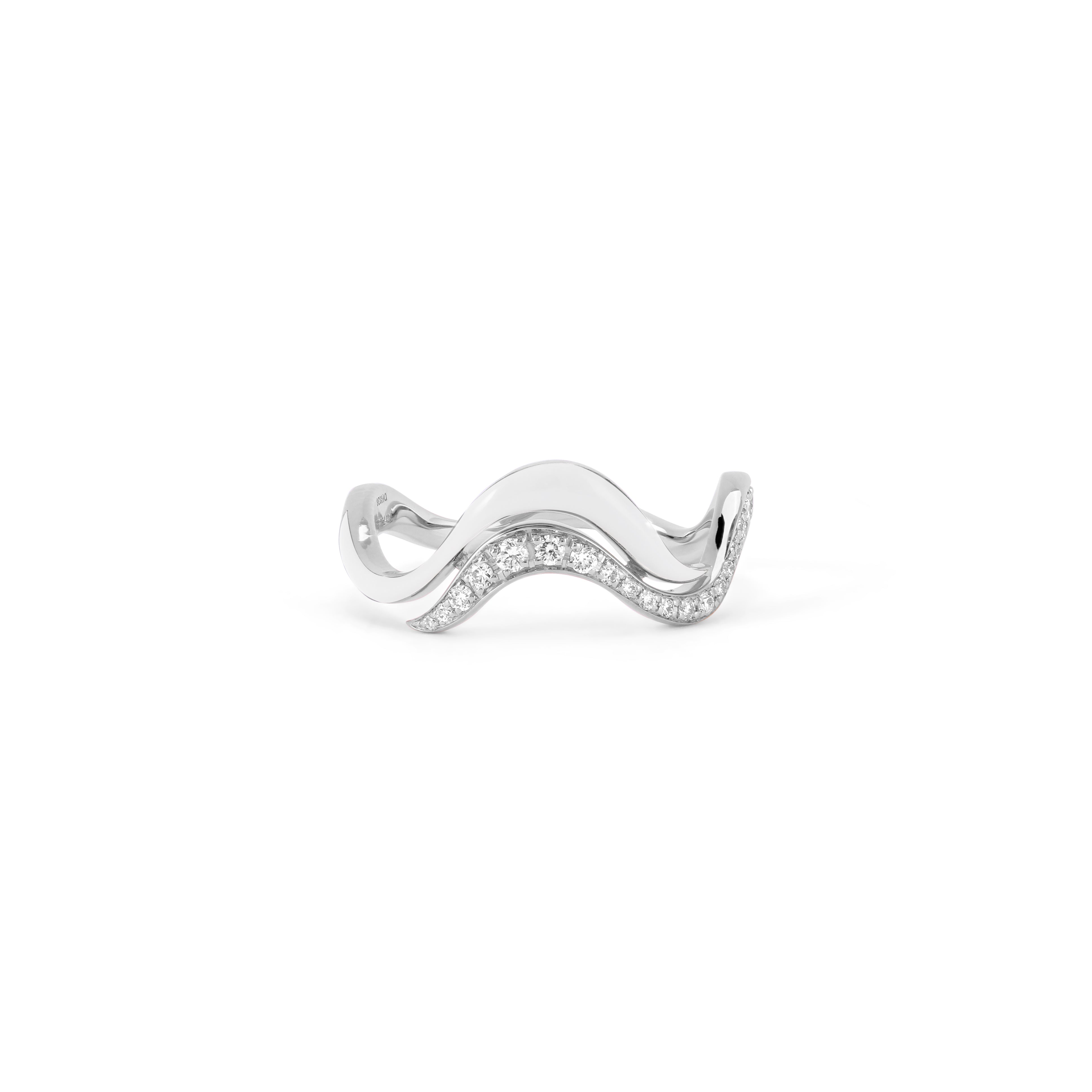 Line Flow Ring - White