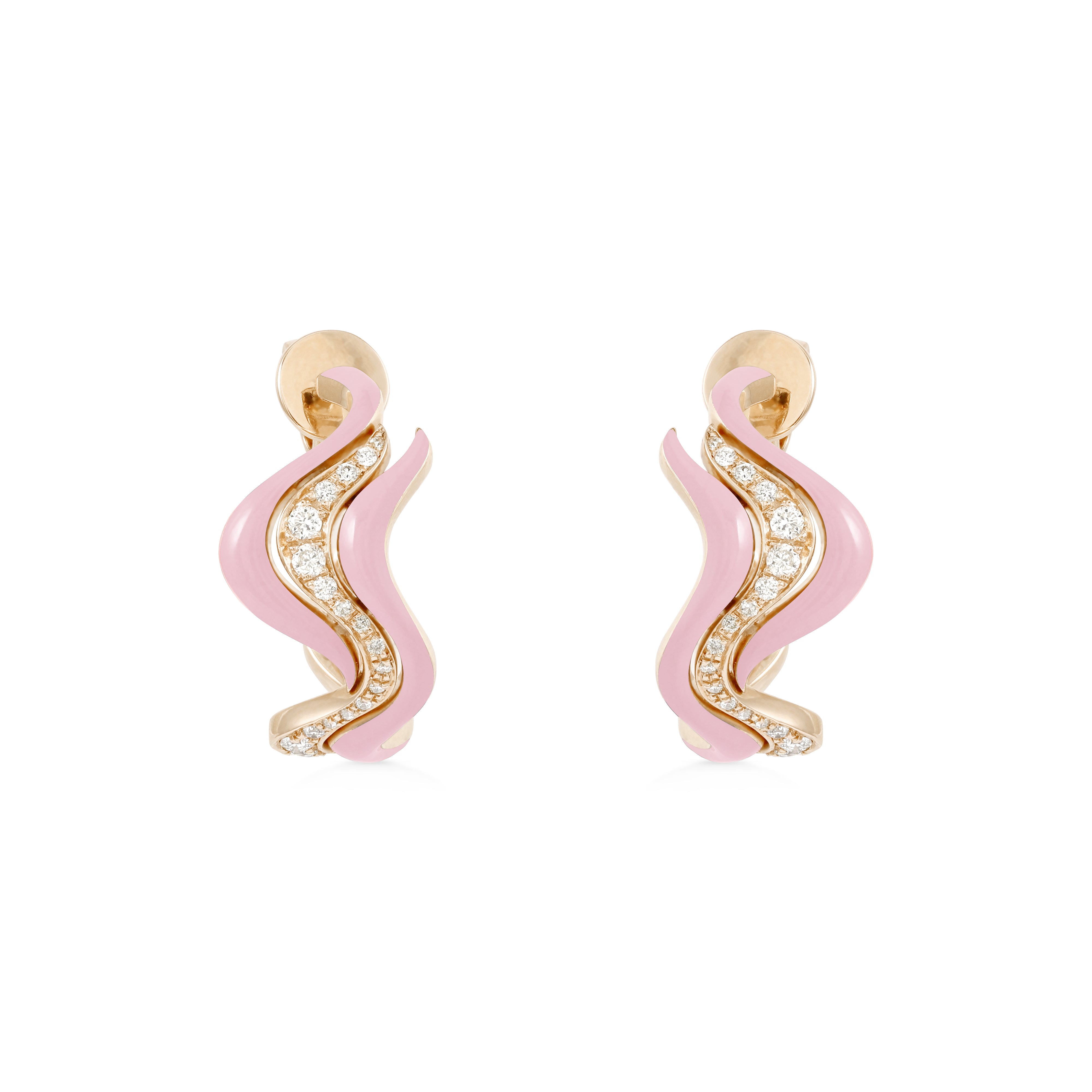 Small Flow Earrings - Blush
