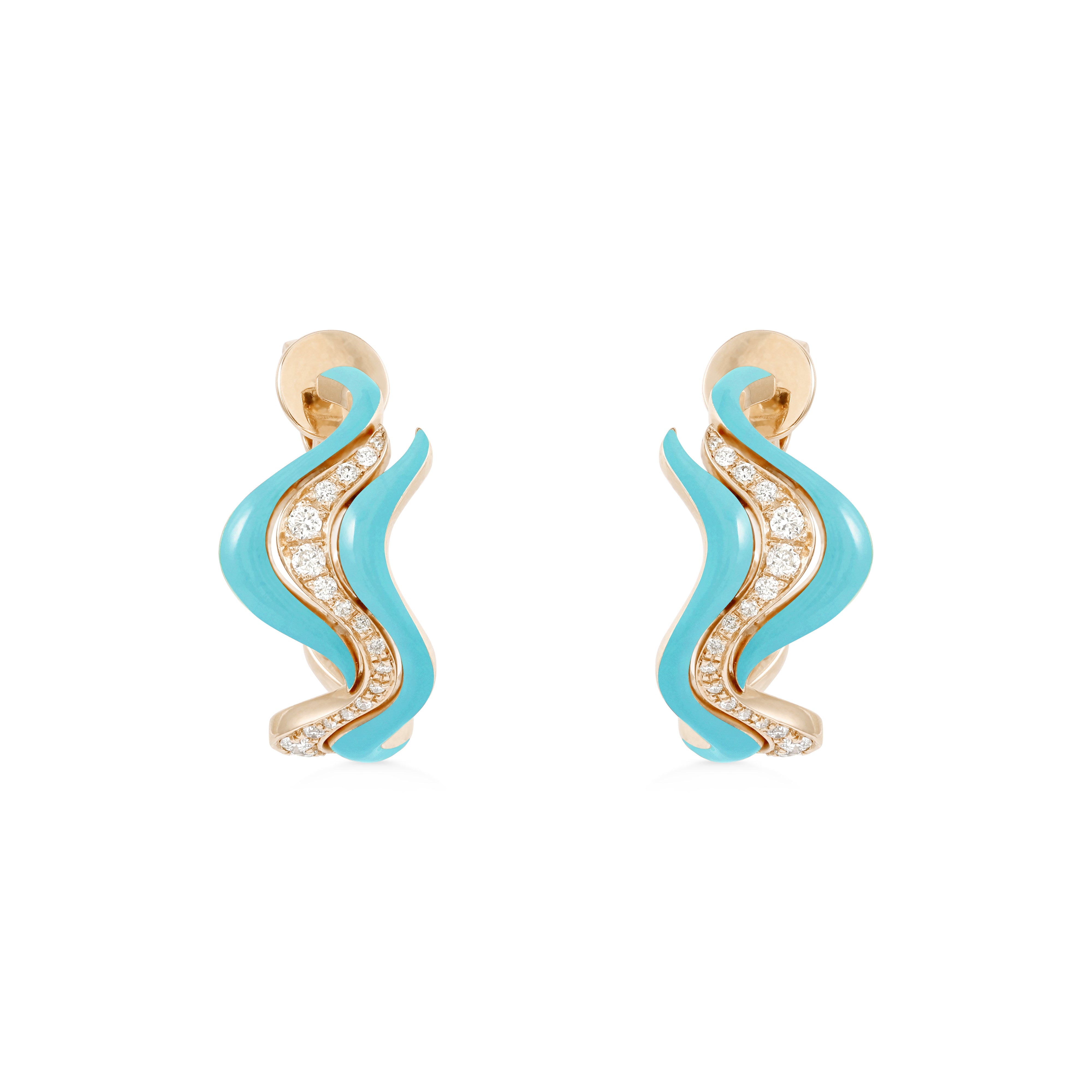 Small Flow Earrings - Turqouise