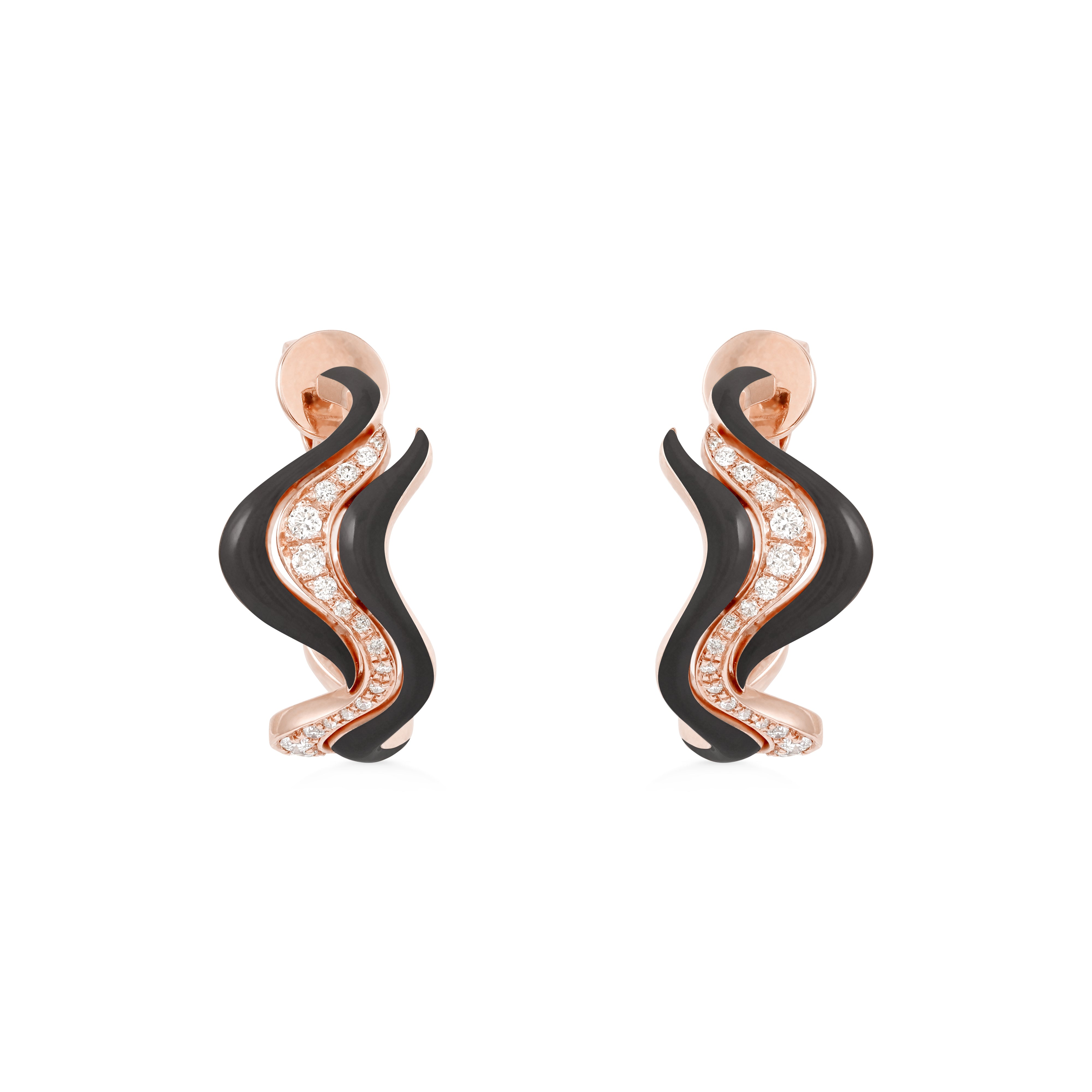 Small Flow Earrings - Black