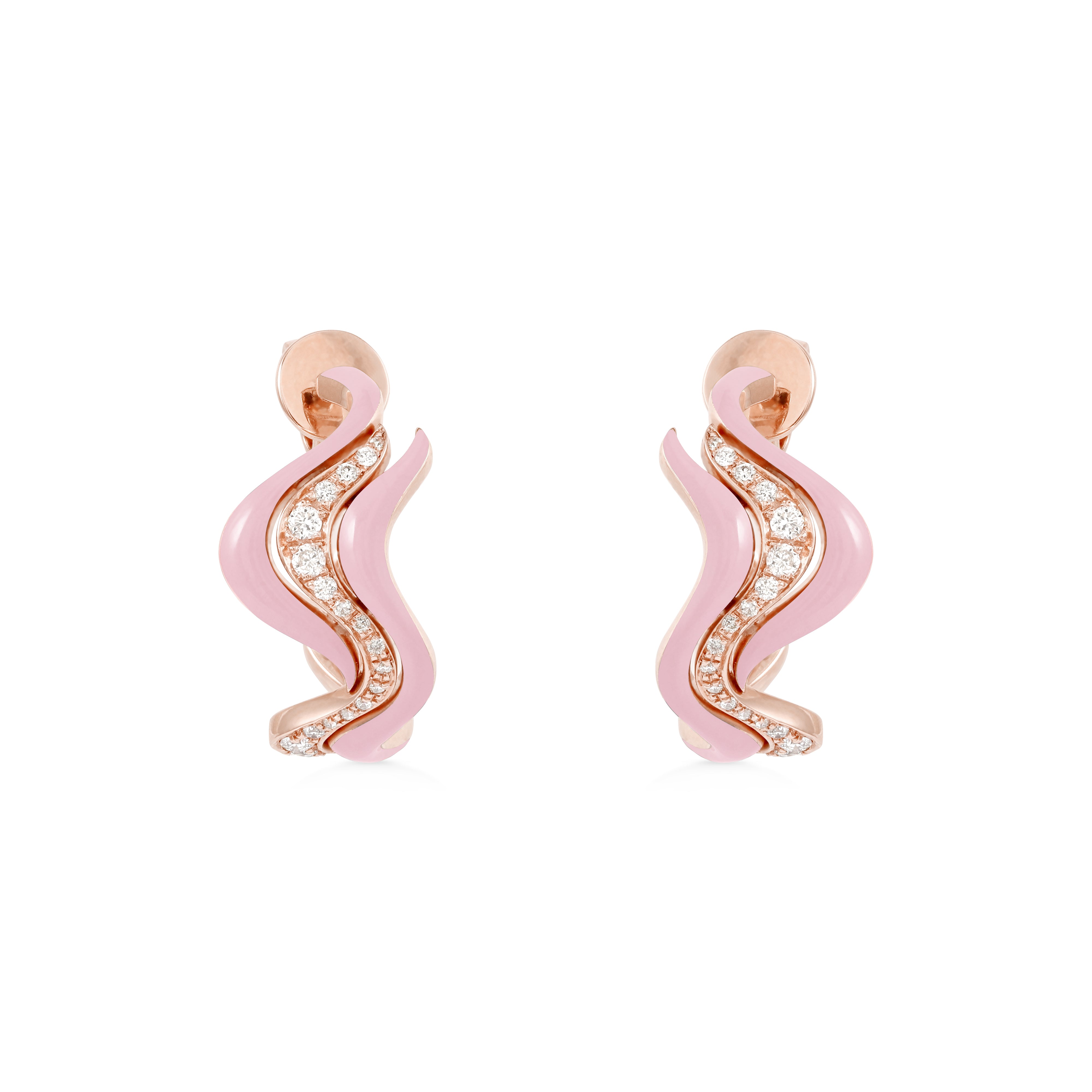 Small Flow Earrings - Blush