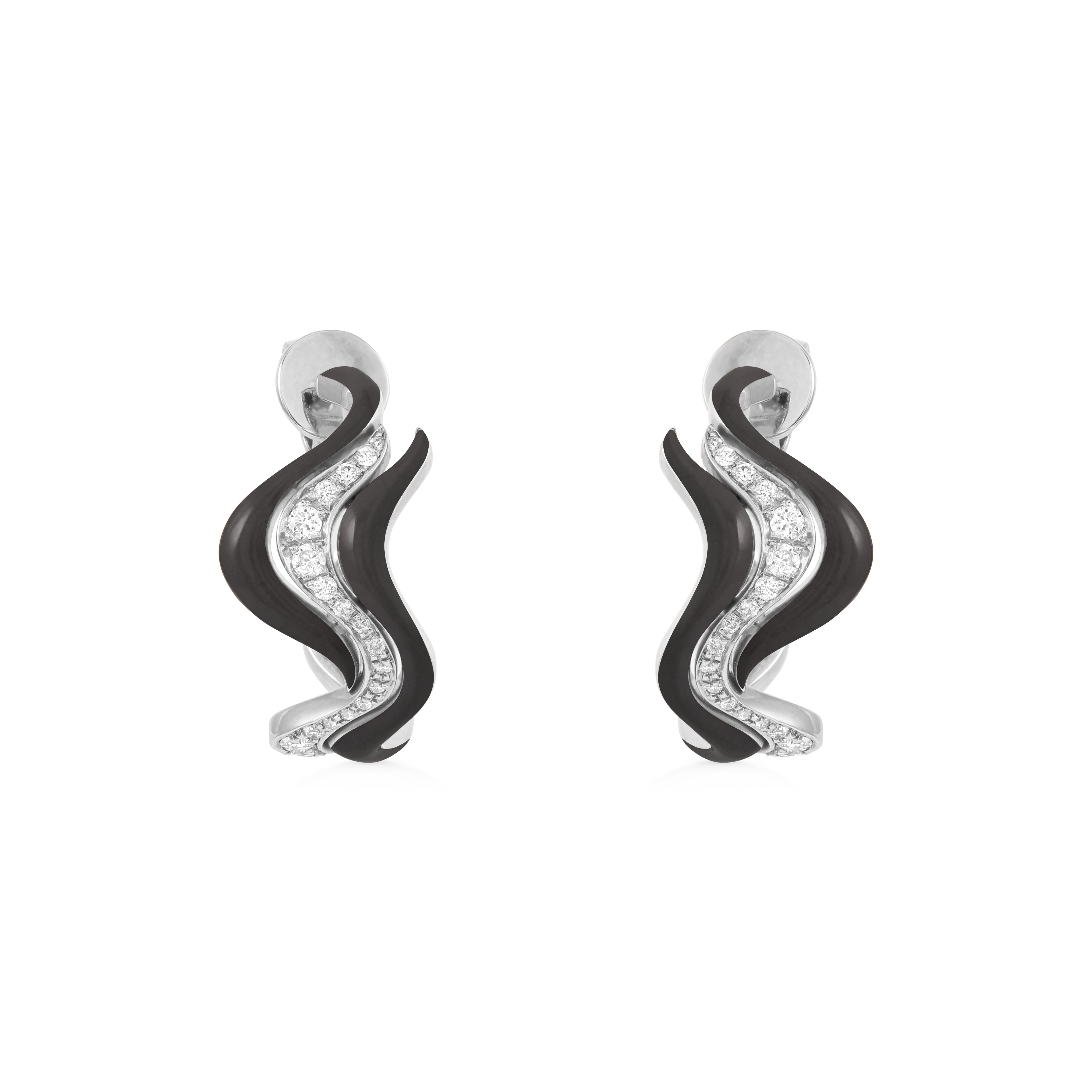 Small Flow Earrings - Black