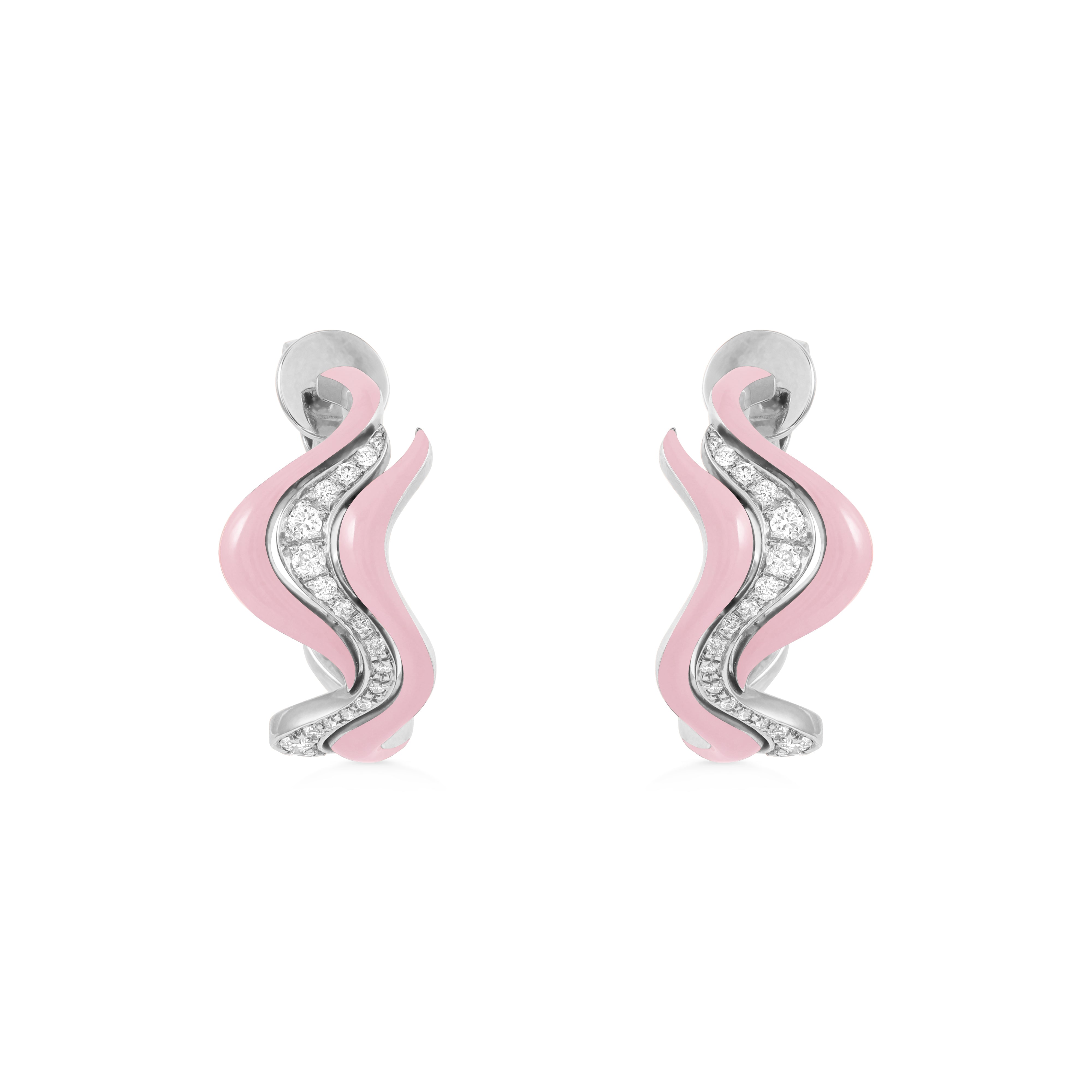 Small Flow Earrings - Blush