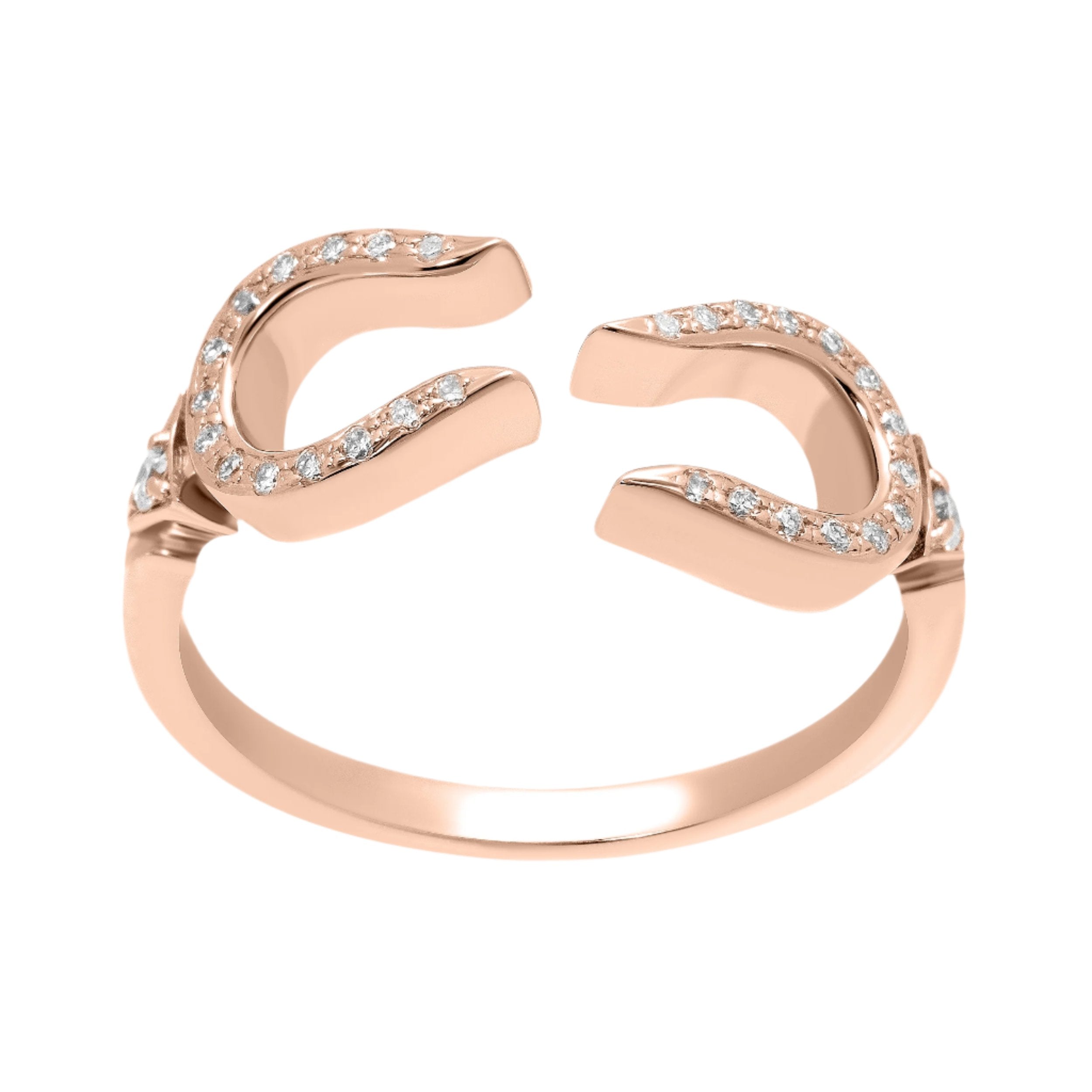 Horse Shoe Ring - Rose Gold