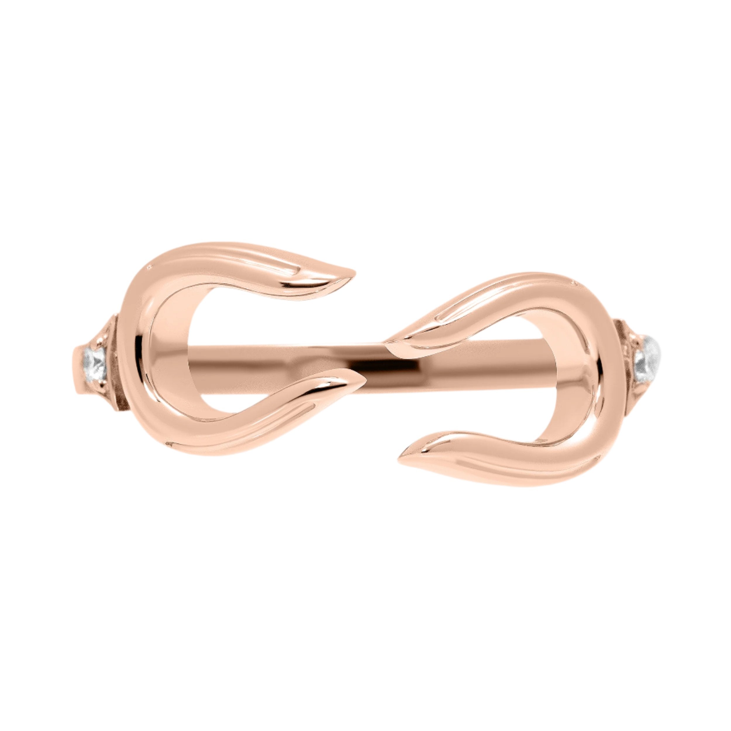 Horse Shoe Ring - Rose Gold