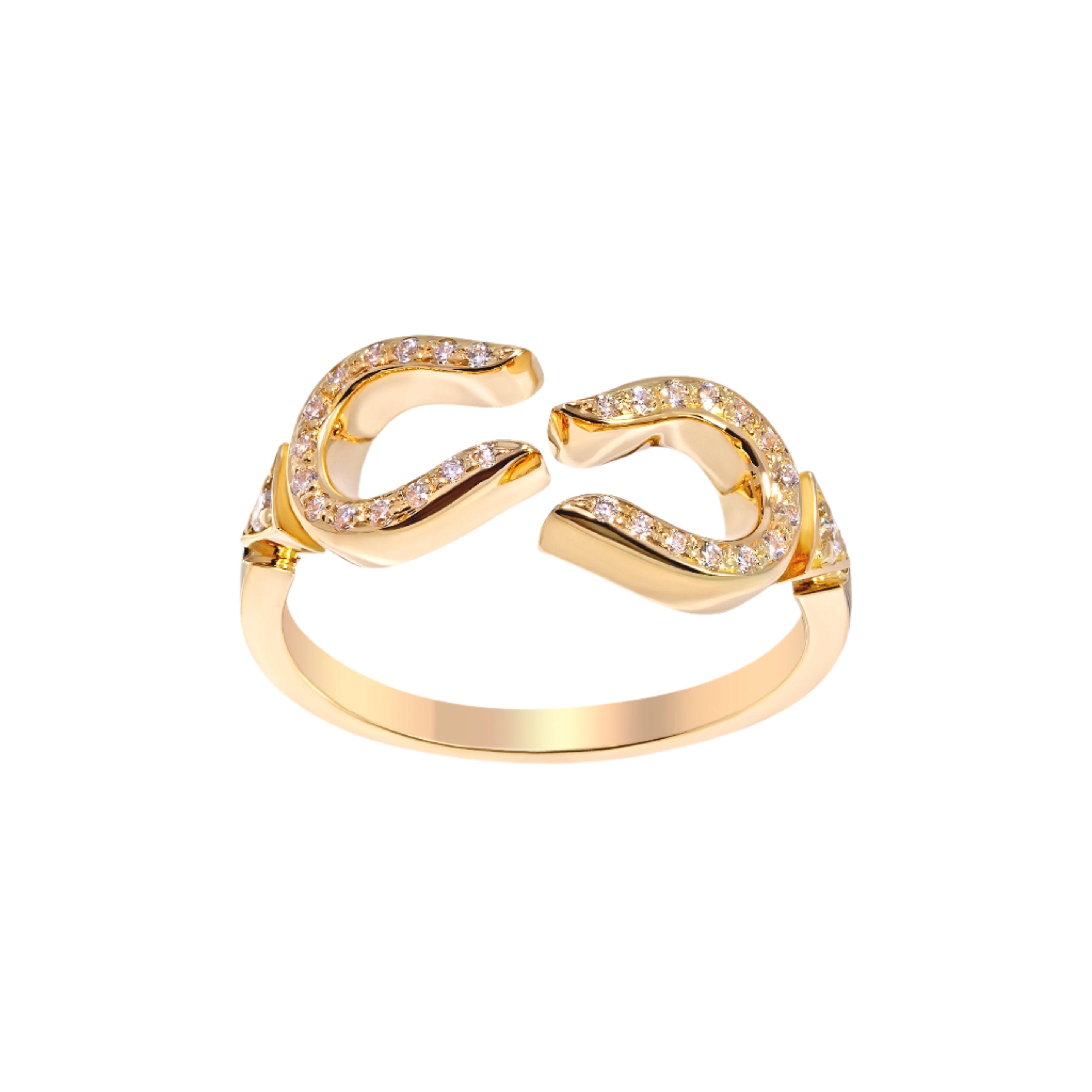 Horse Shoe Ring - Yellow Gold