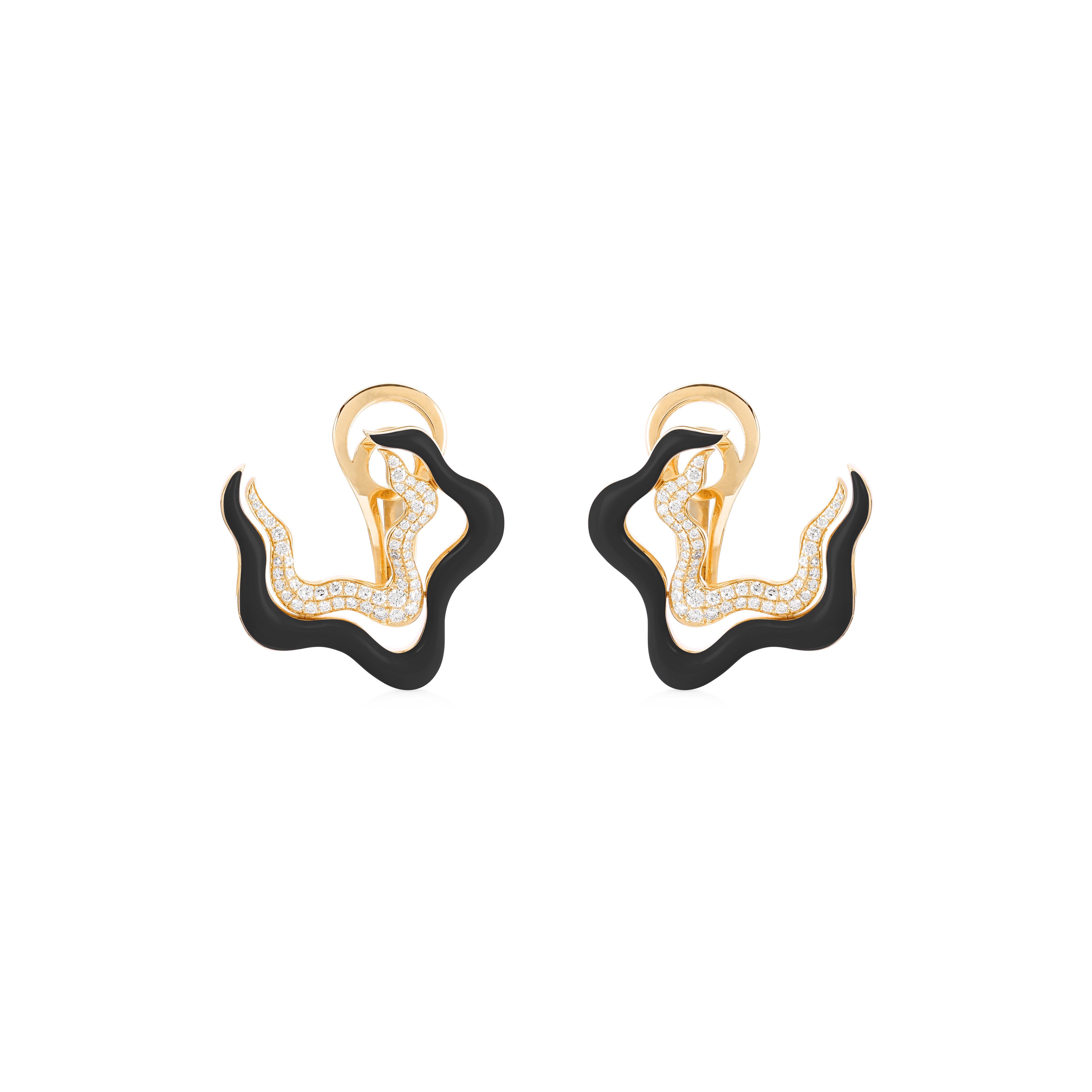 Flow Earring - Black