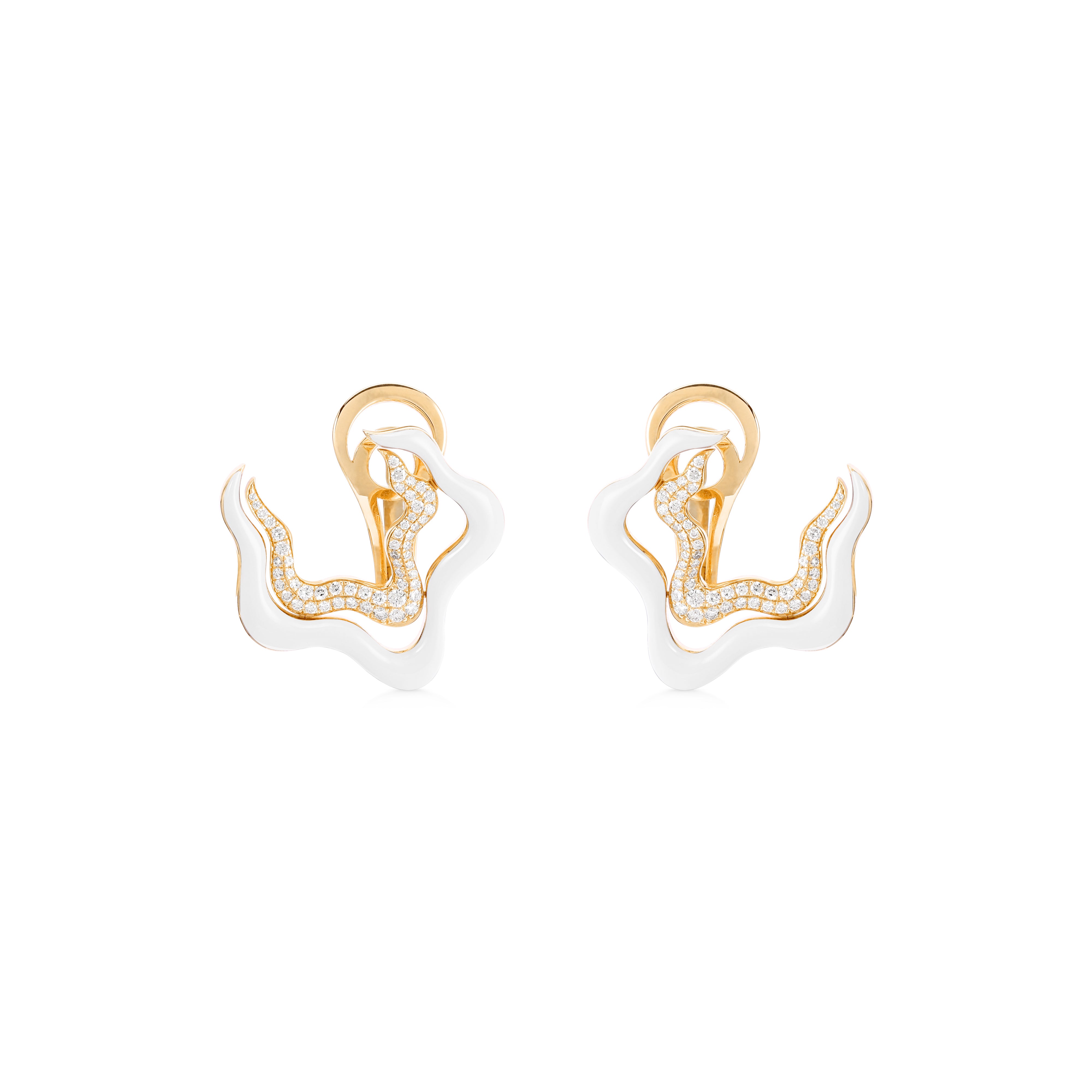 Flow Earring - White