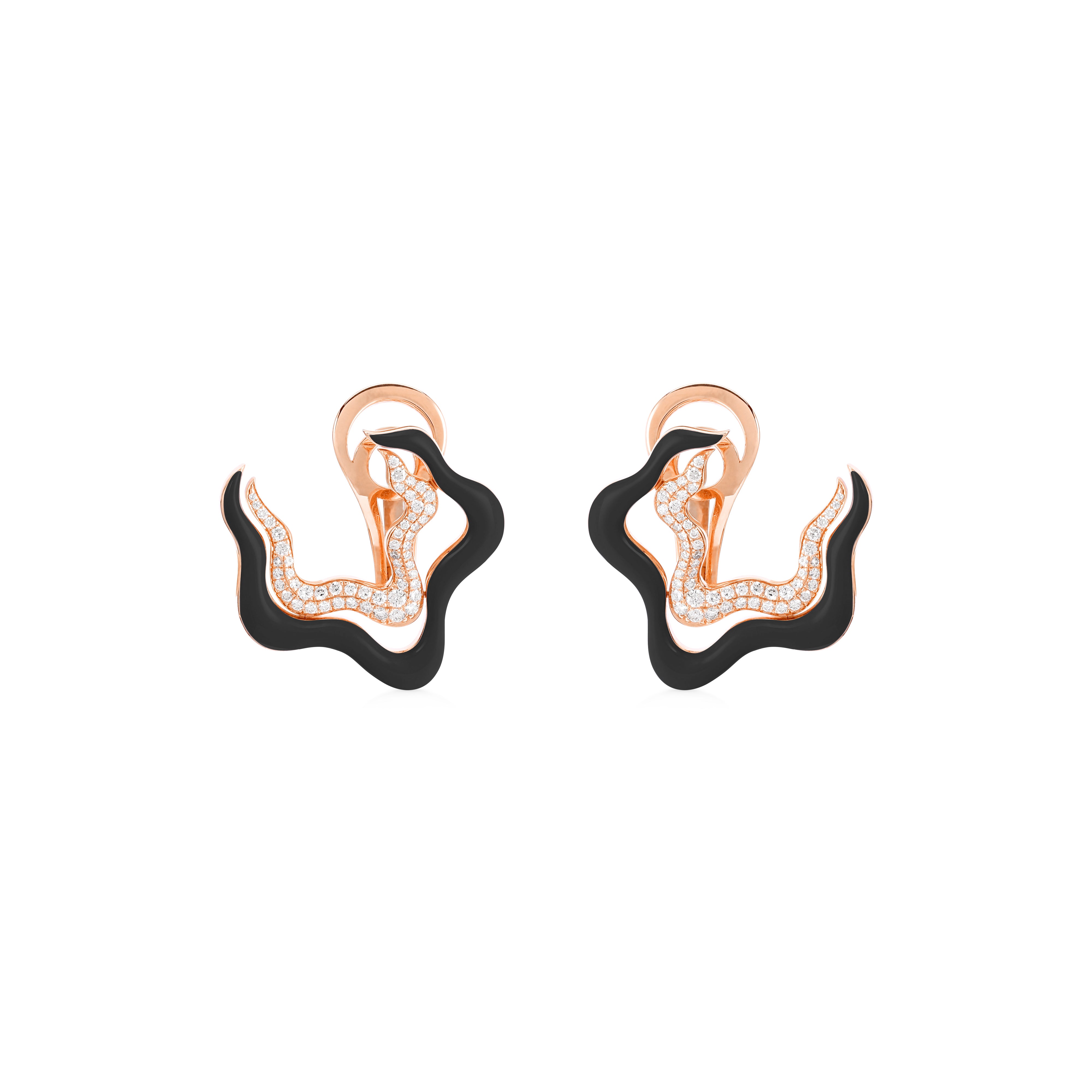 Flow Earring - Black