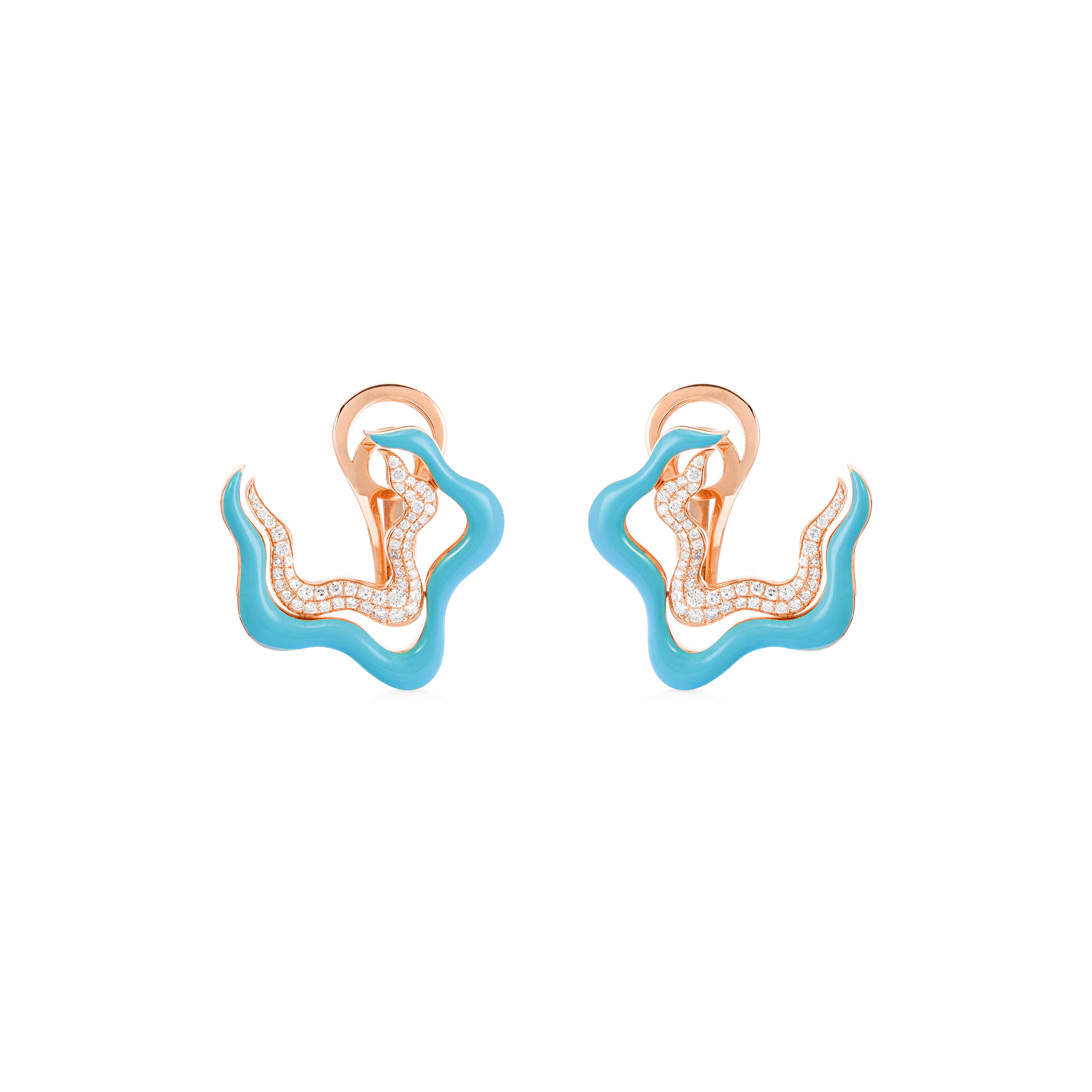 Flow Earring - Blue