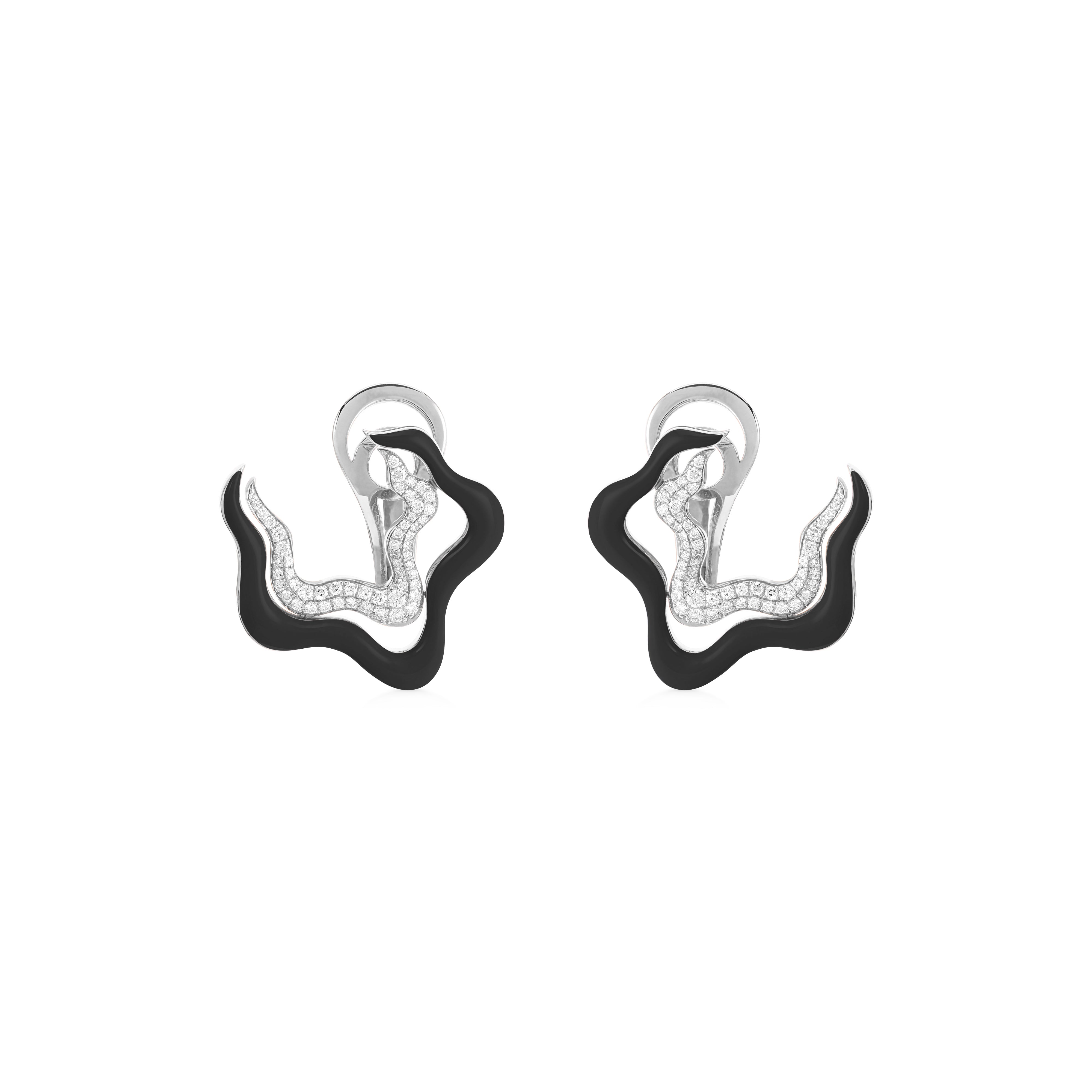 Flow Earring - White