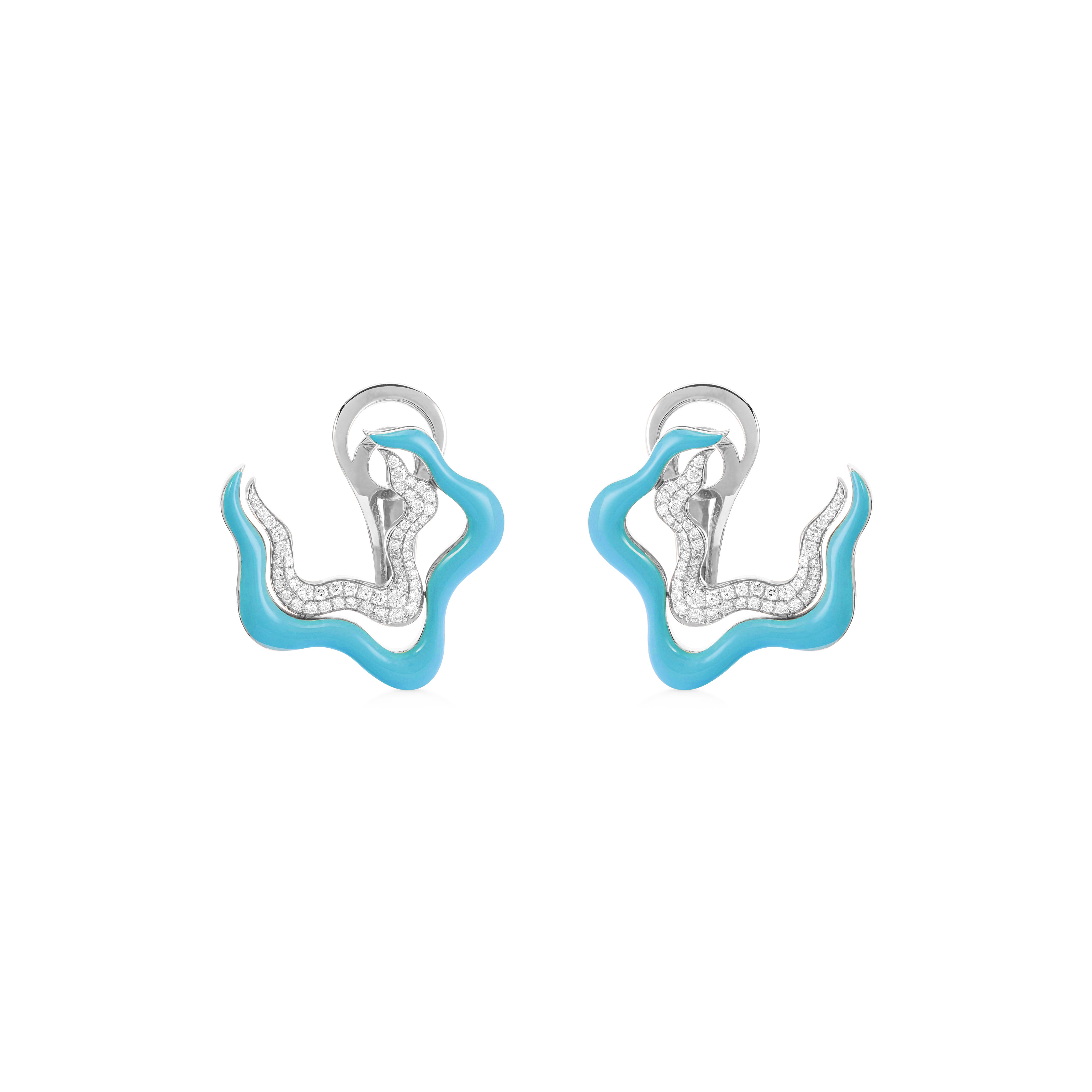 Flow Earring - Blue