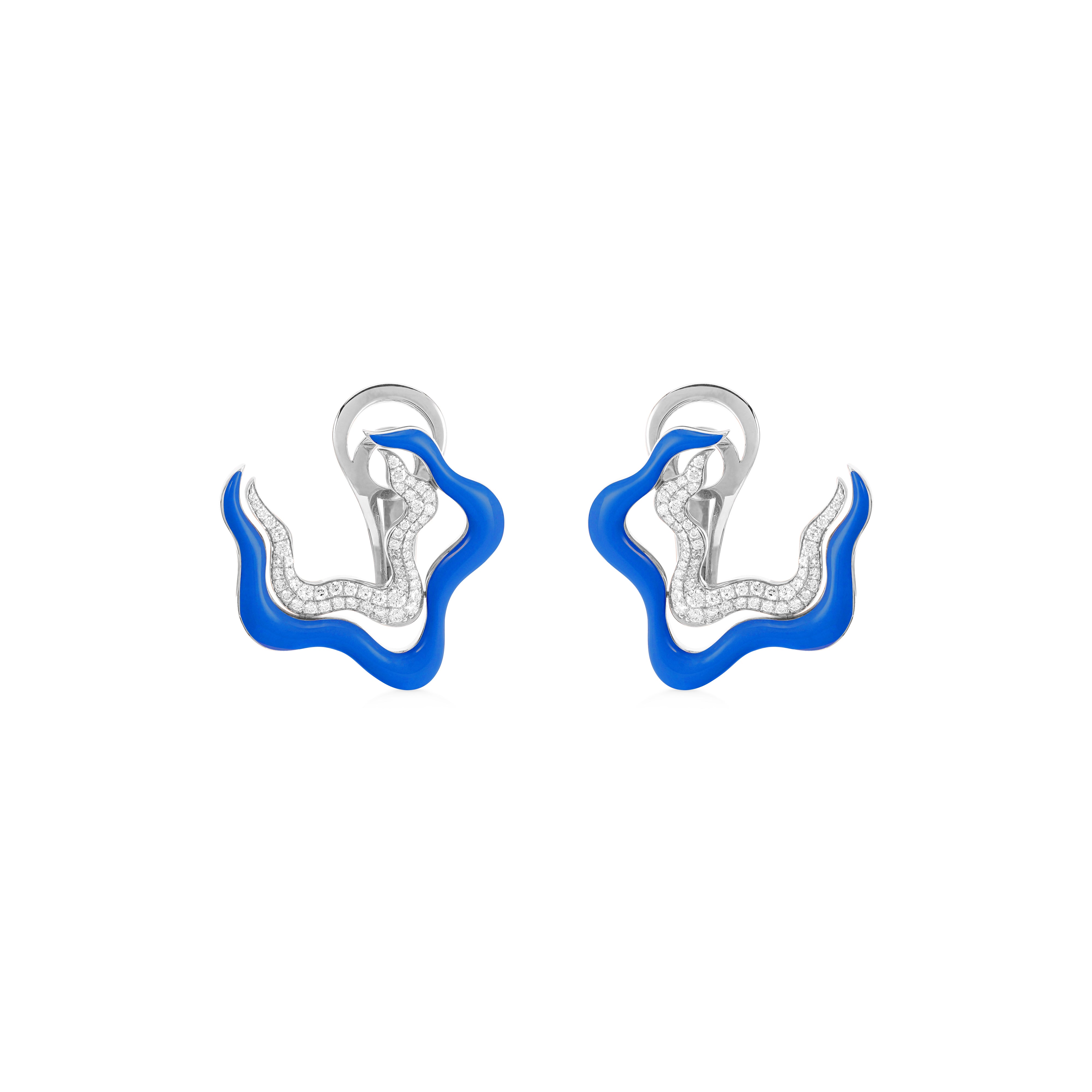 Flow Earring - Blue