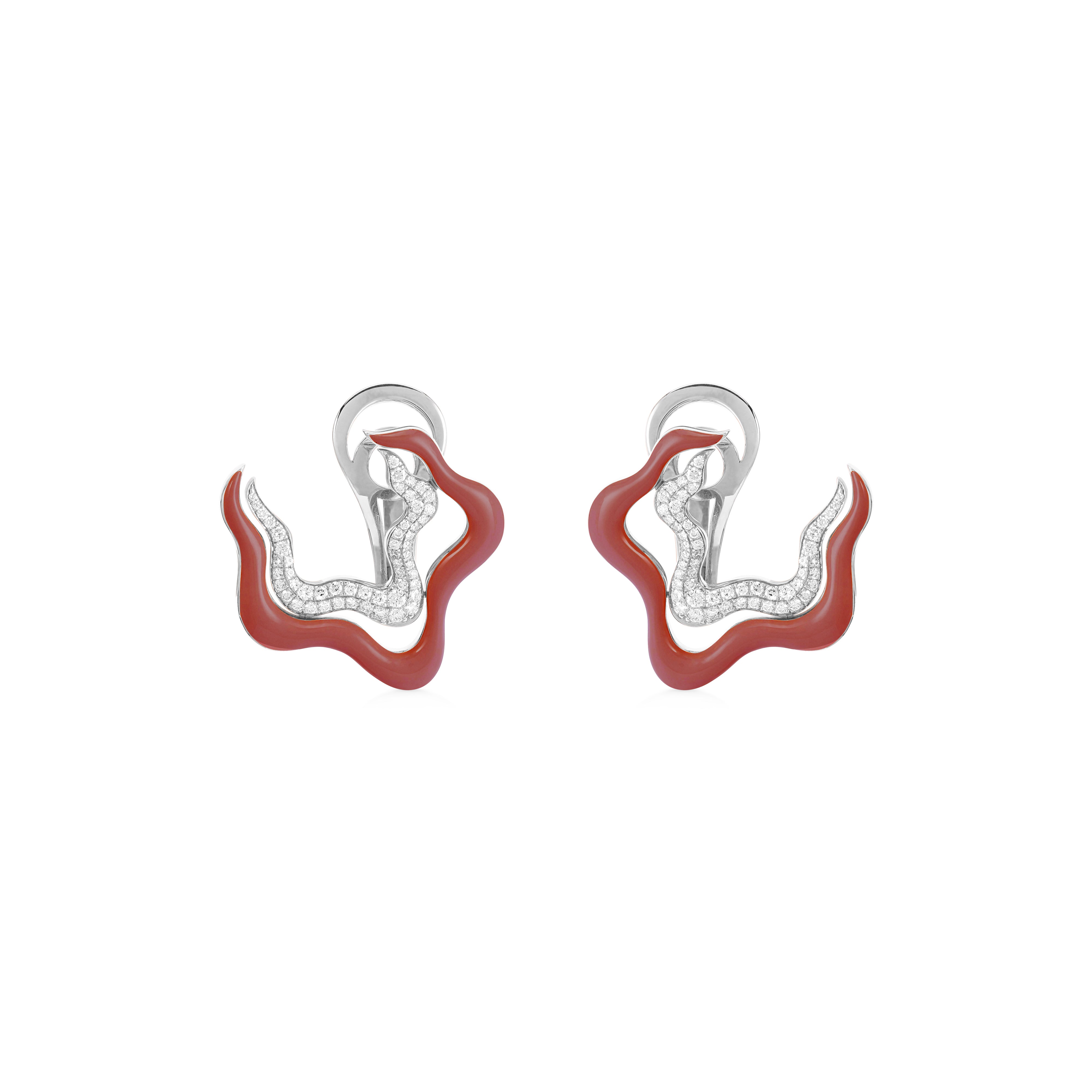 Flow Earring - White