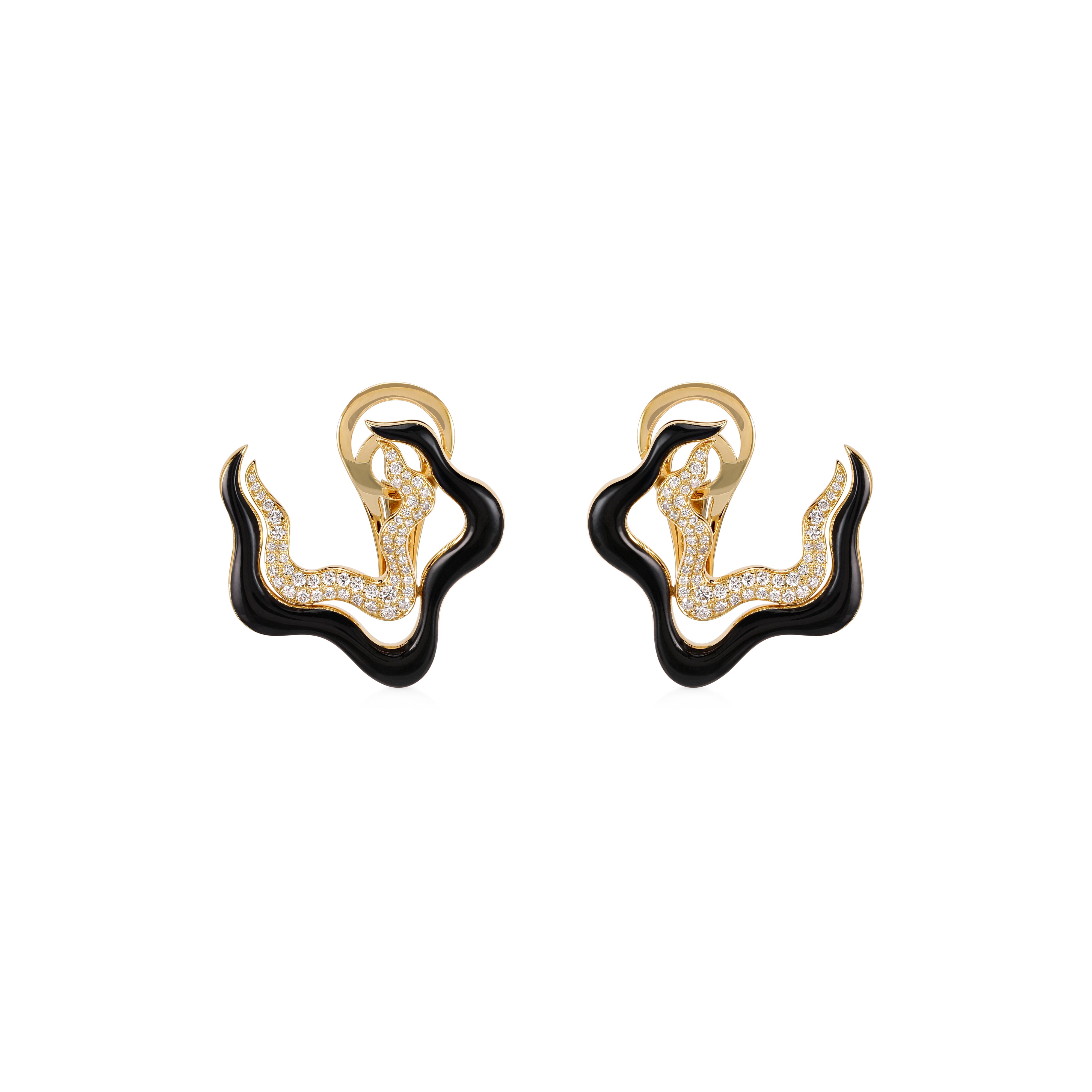 Flow Earring - White