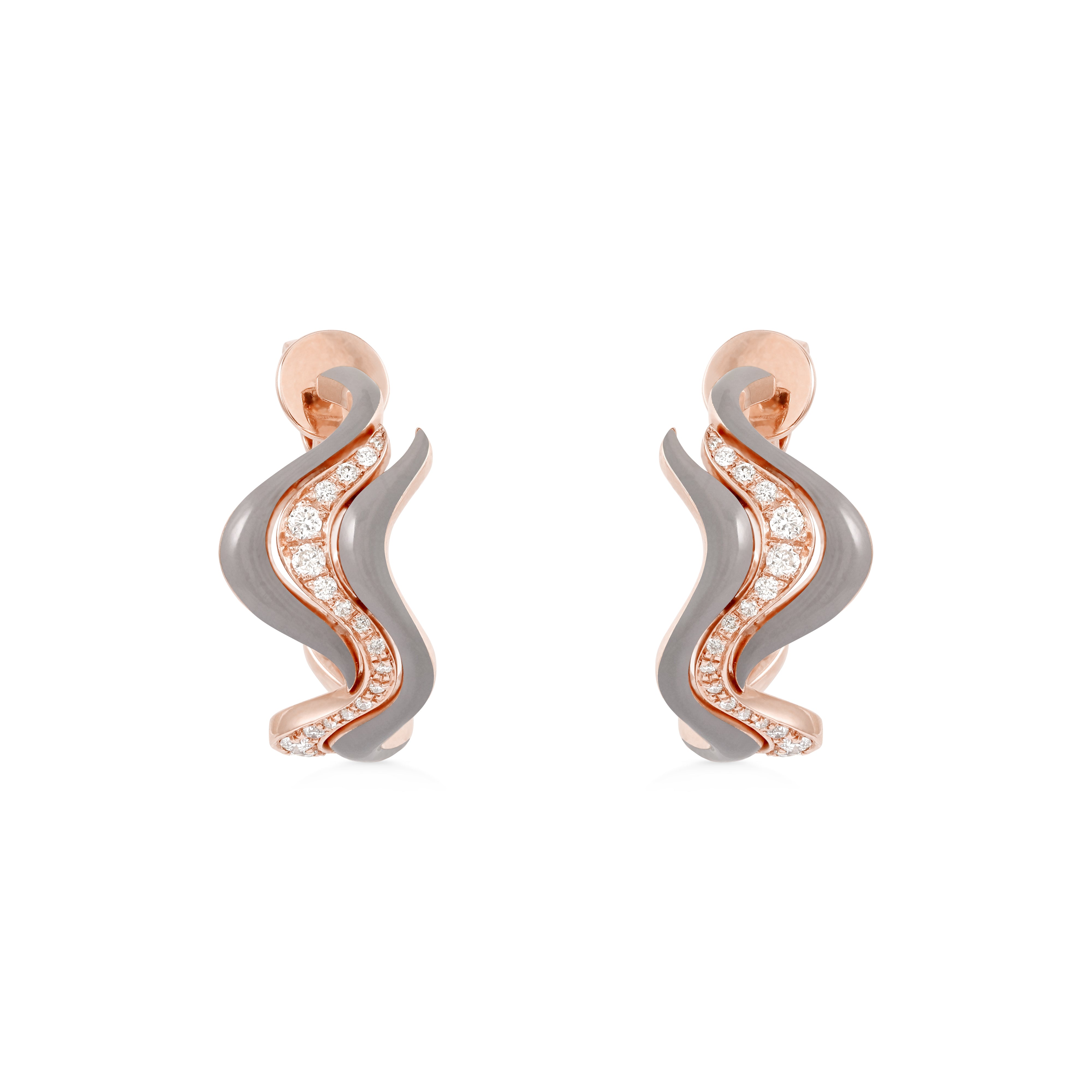 Small Flow Earring - White