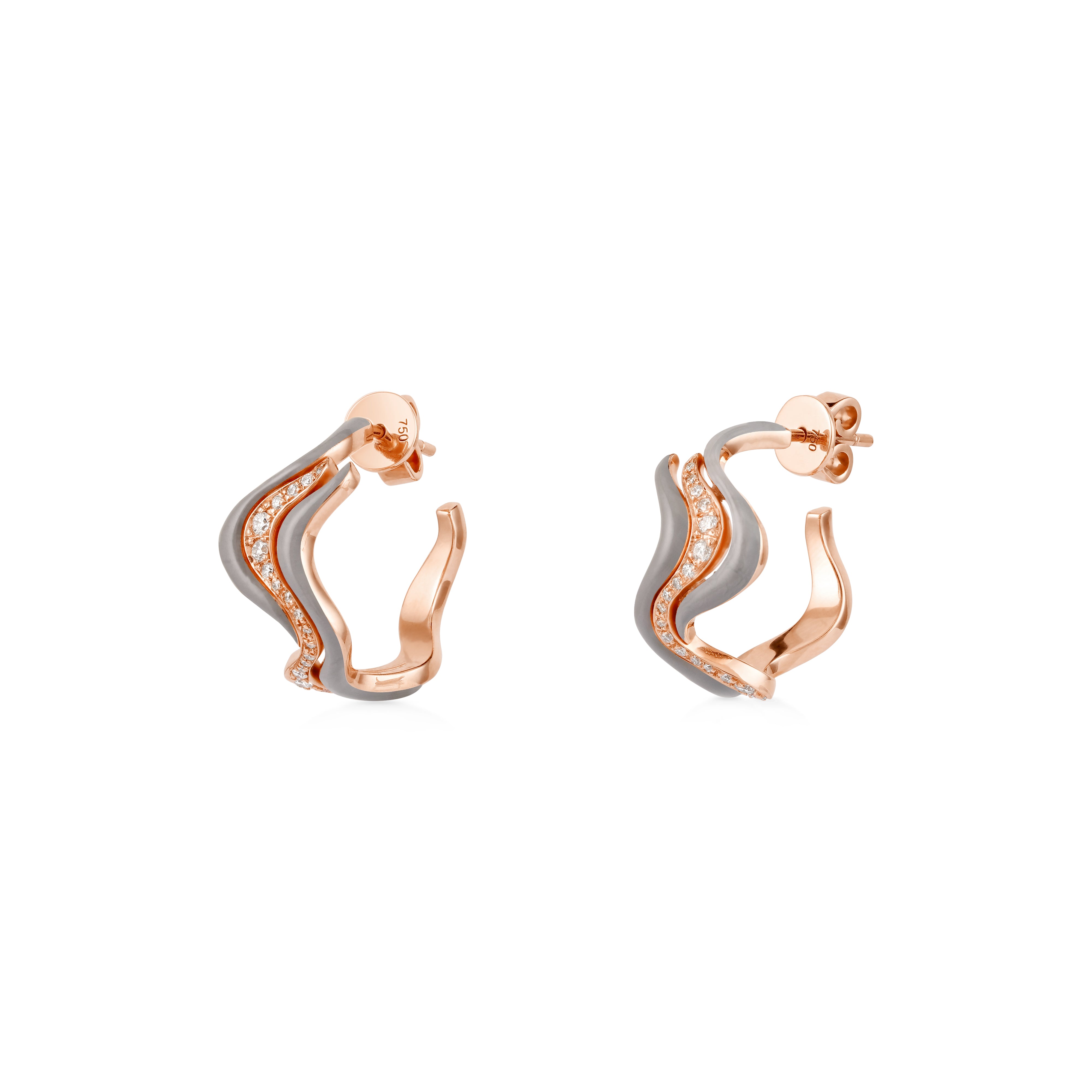 Small Flow Earring - Blush