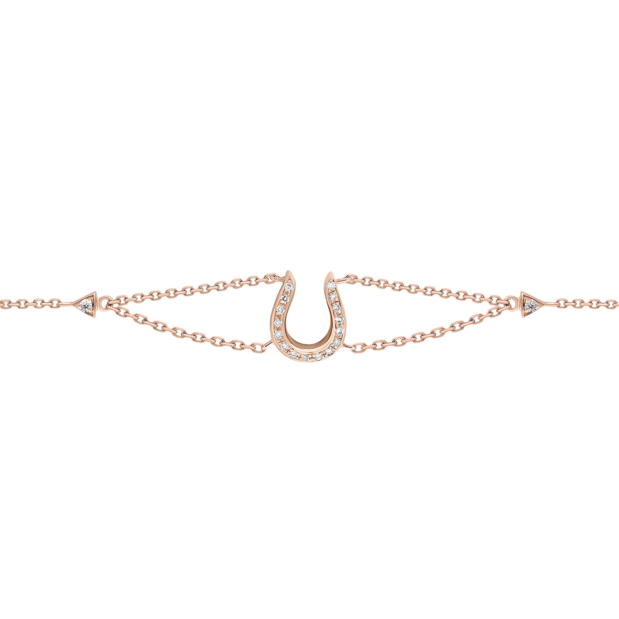 Horse Shoe Bracelet - Rose Gold