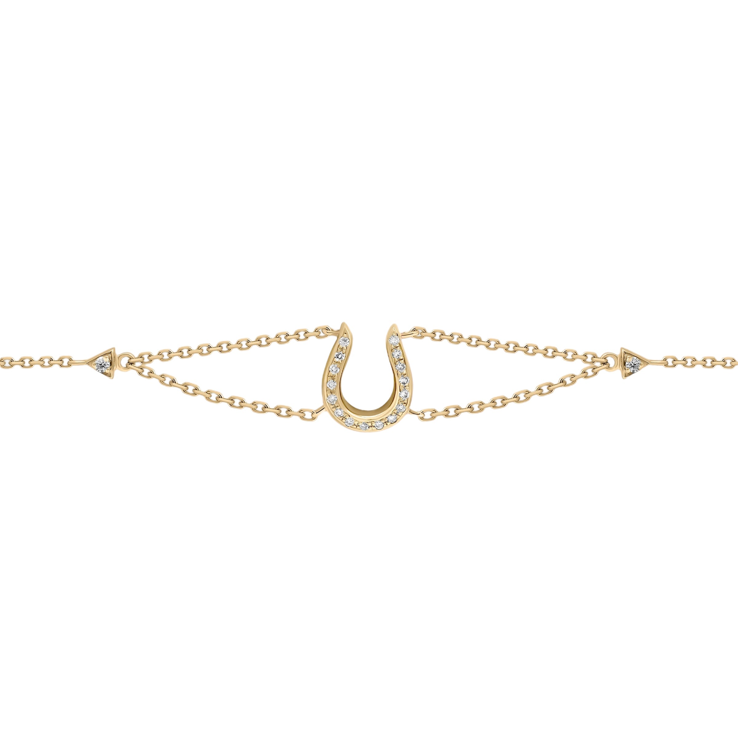 Horse Shoe Bracelet - Yellow Gold