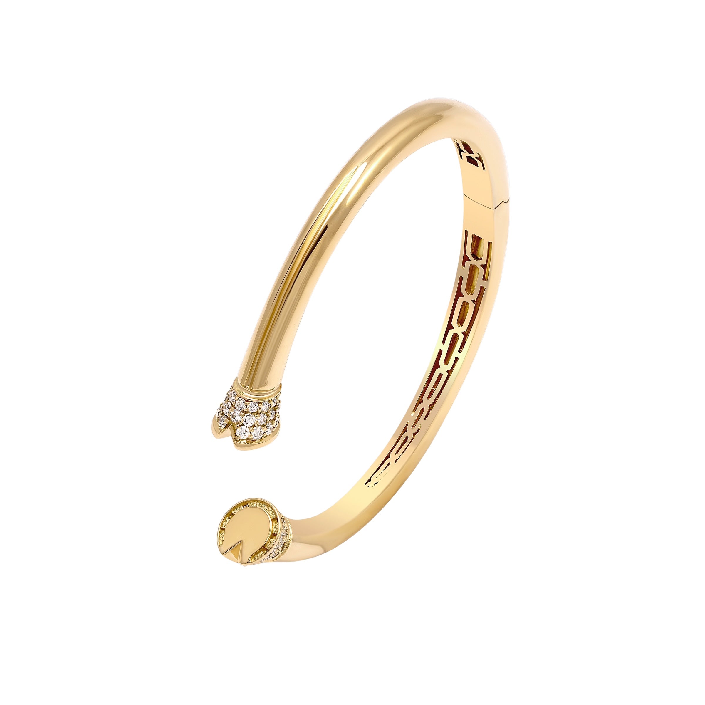 Hoof Bangle - Yellow Gold