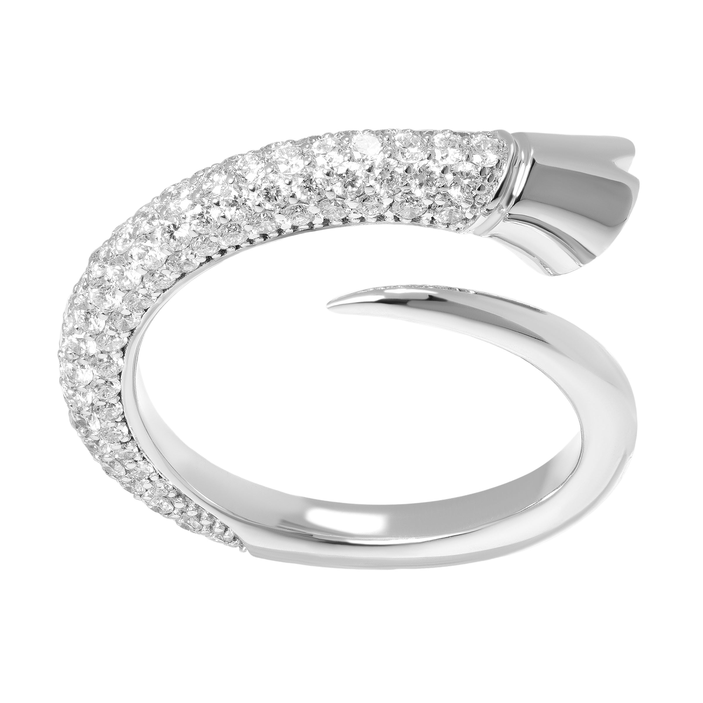 Hoof Ring - White Gold