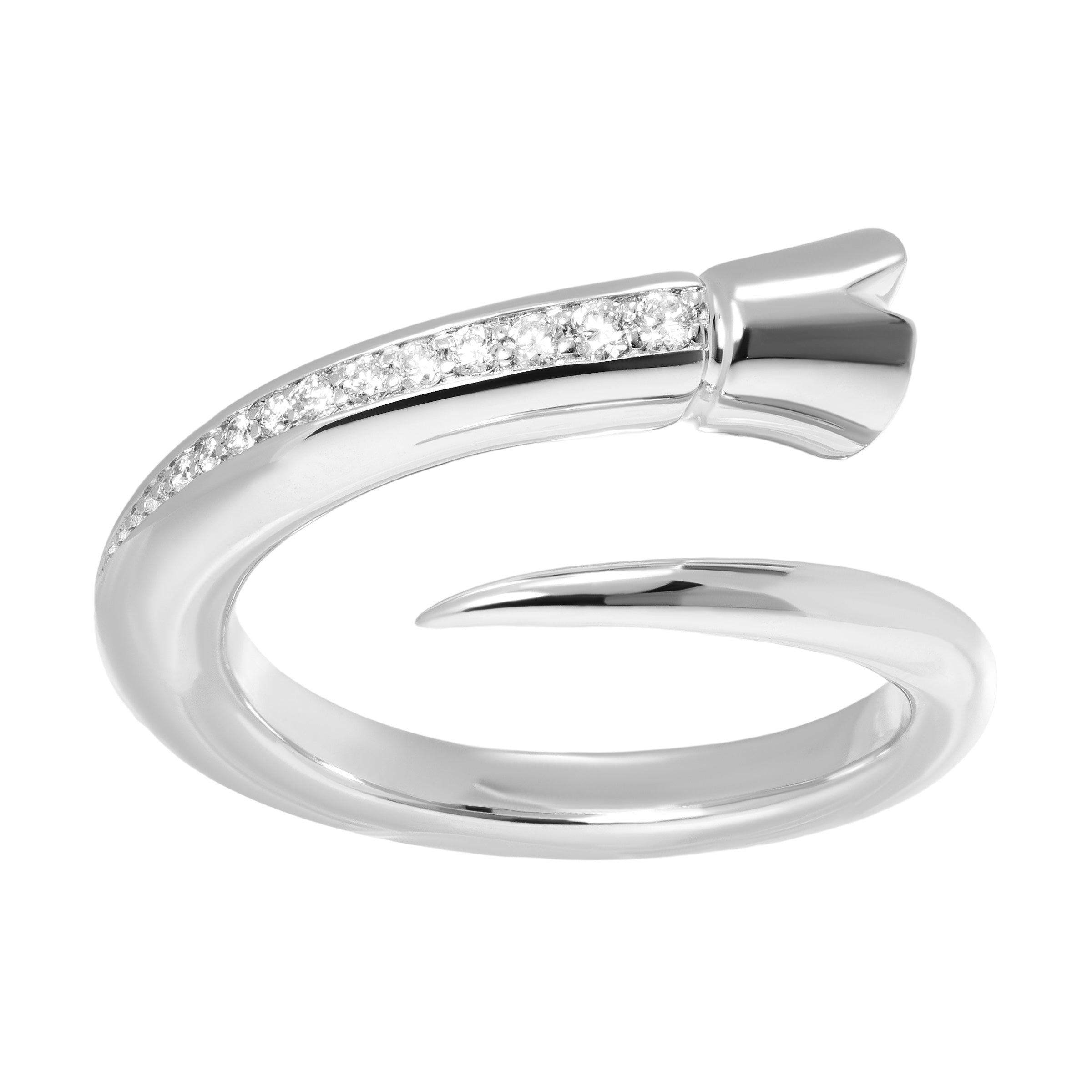 Hoof Ring - White Gold