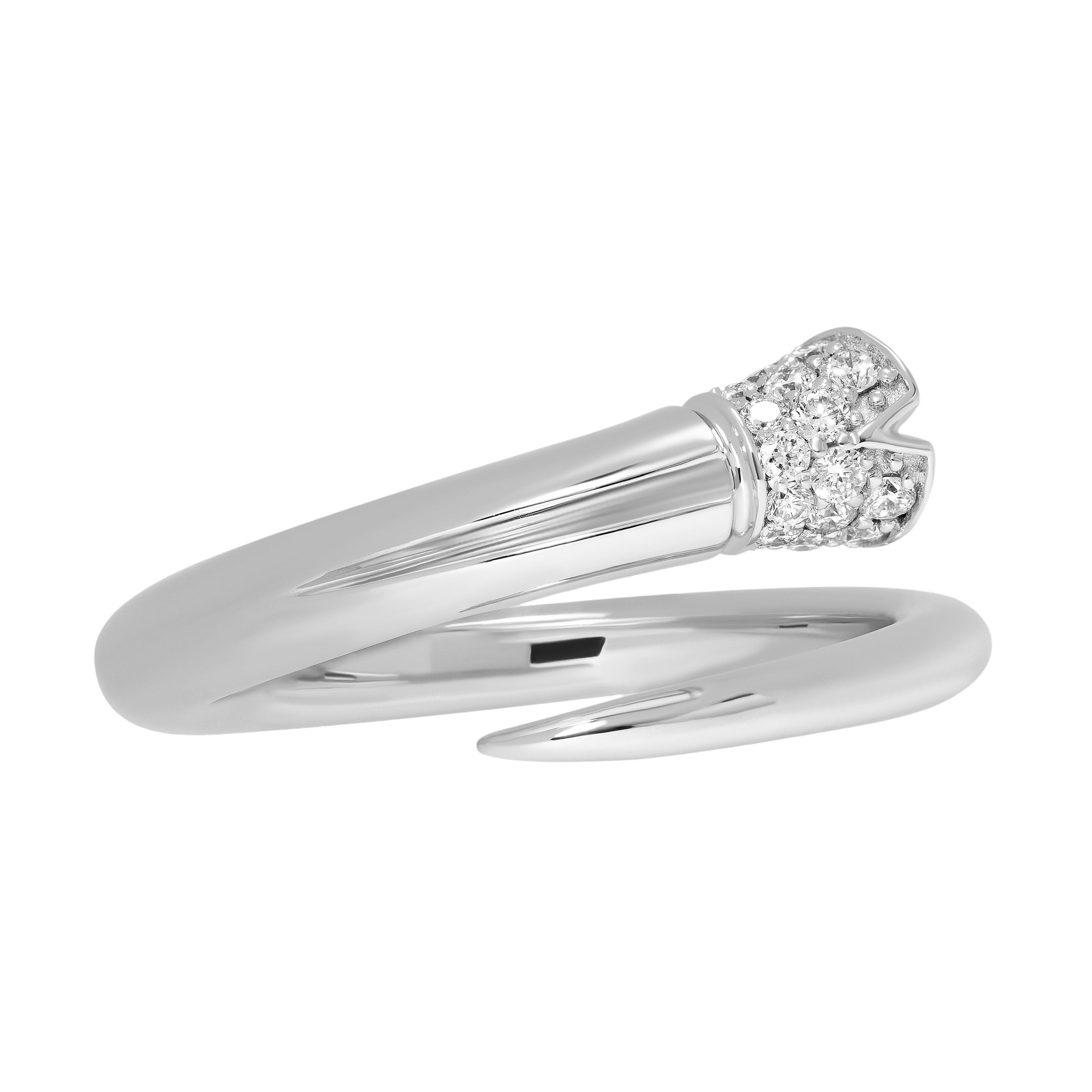 Hoof Ring - White Gold