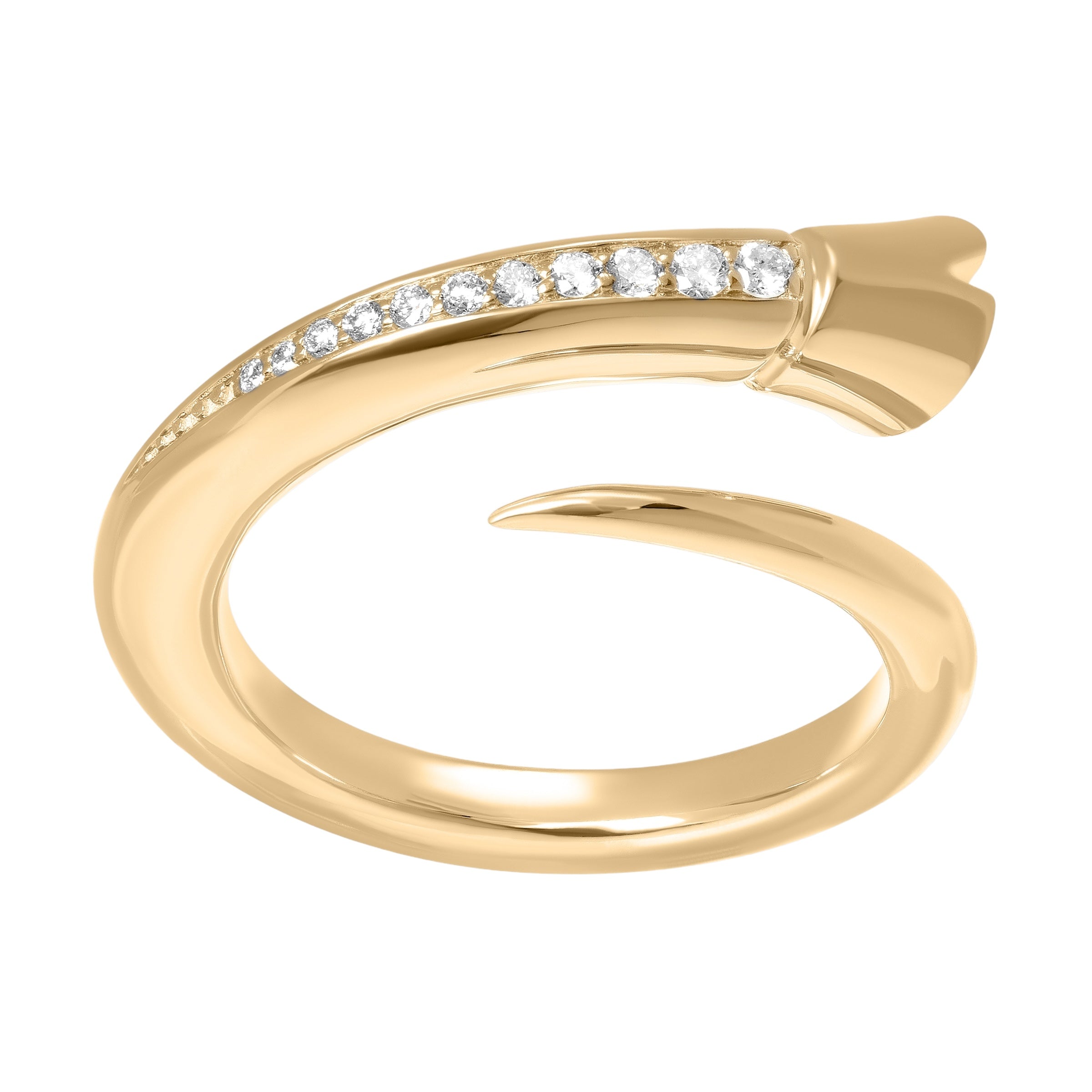 Hoof Ring - Yellow Gold