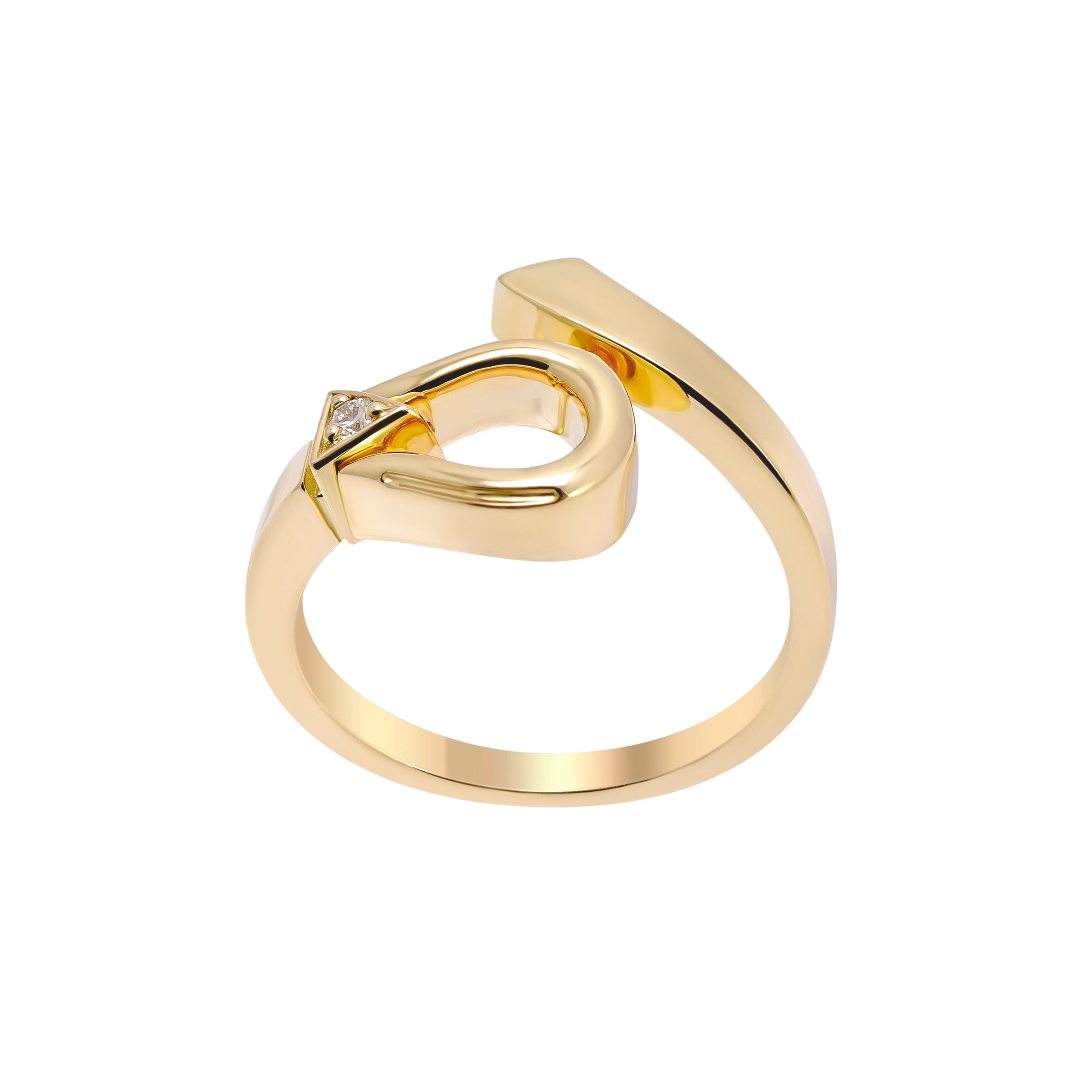 Horse Shoe Ring - Yellow Gold