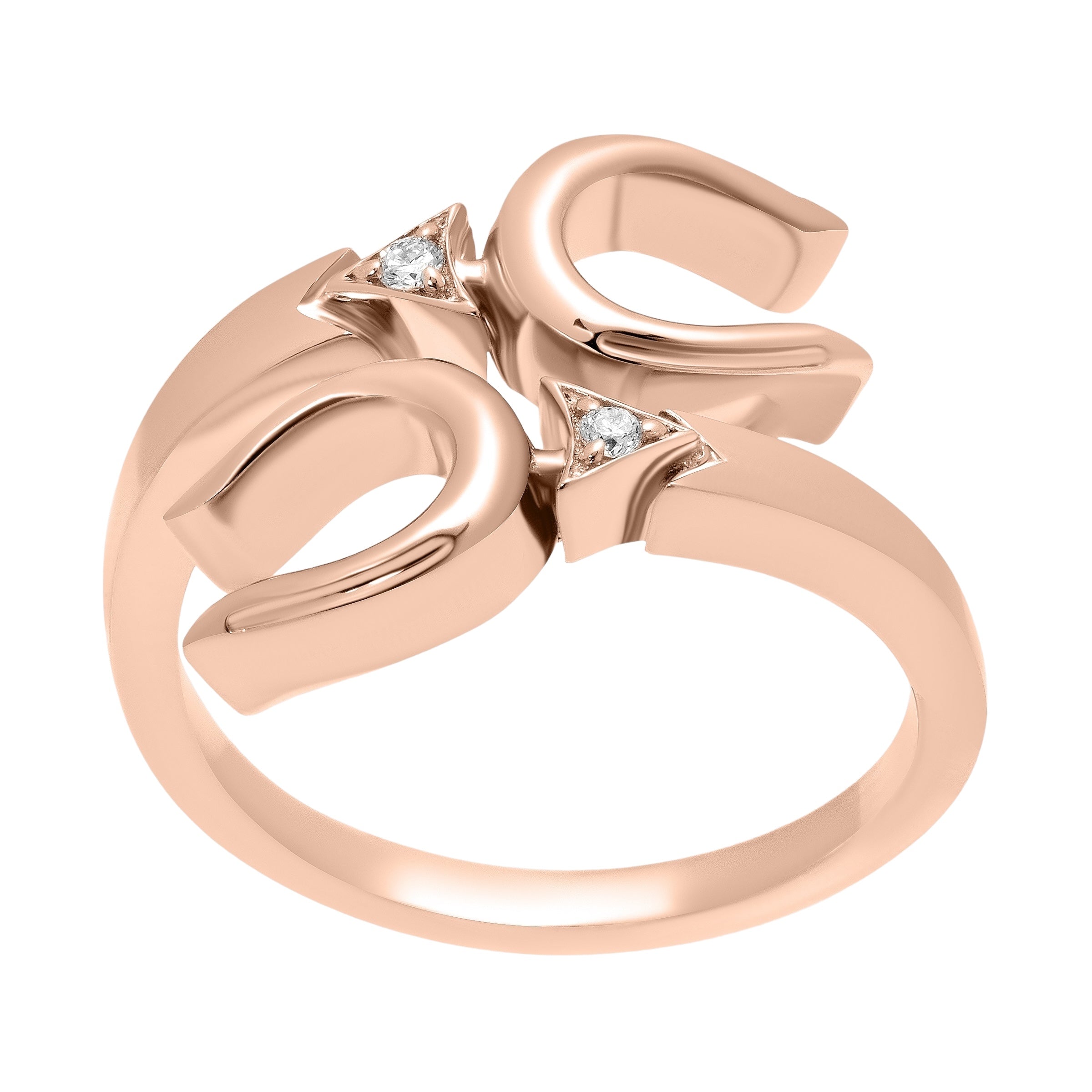 Horse Shoe Ring - Rose Gold