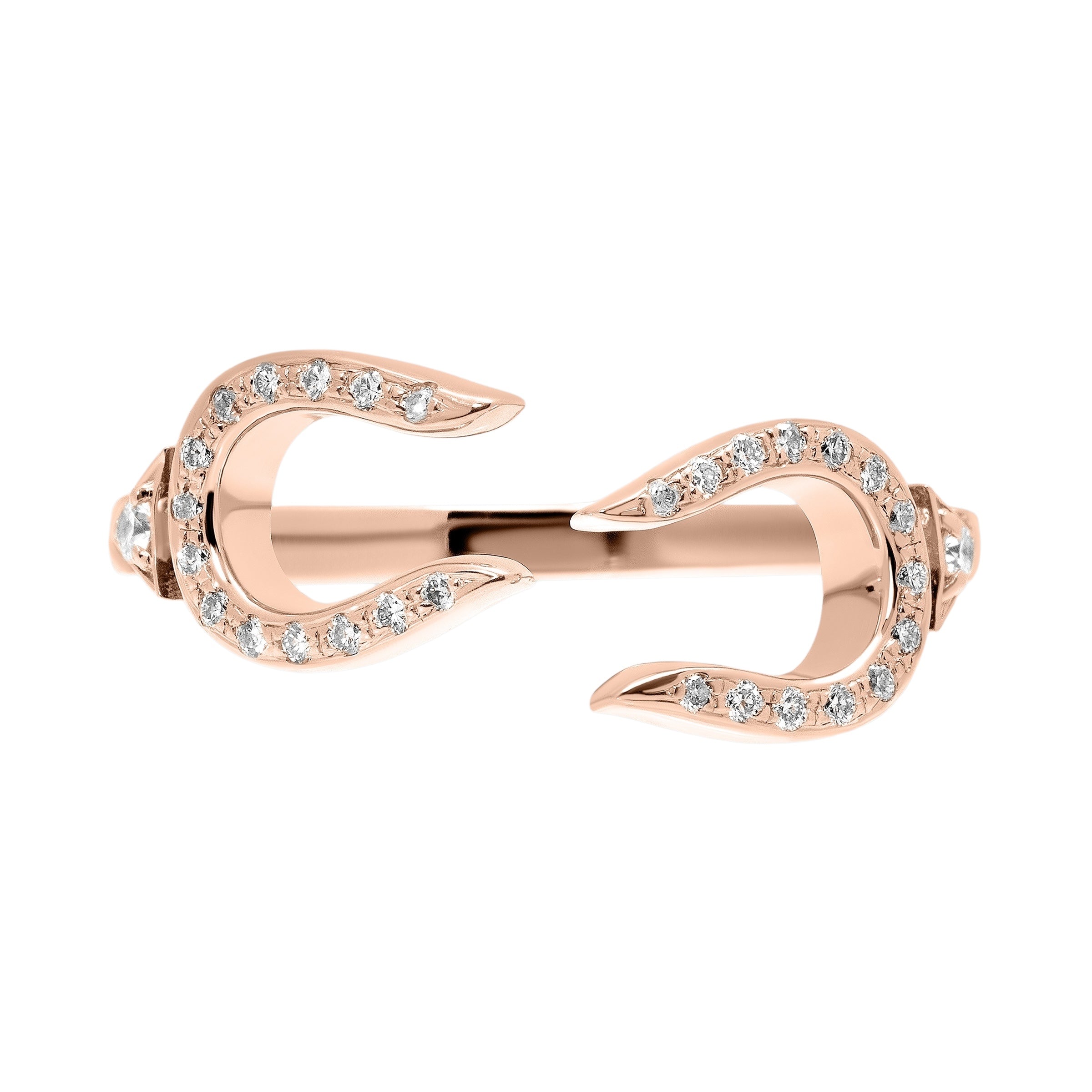 Horse Shoe Ring - Rose Gold