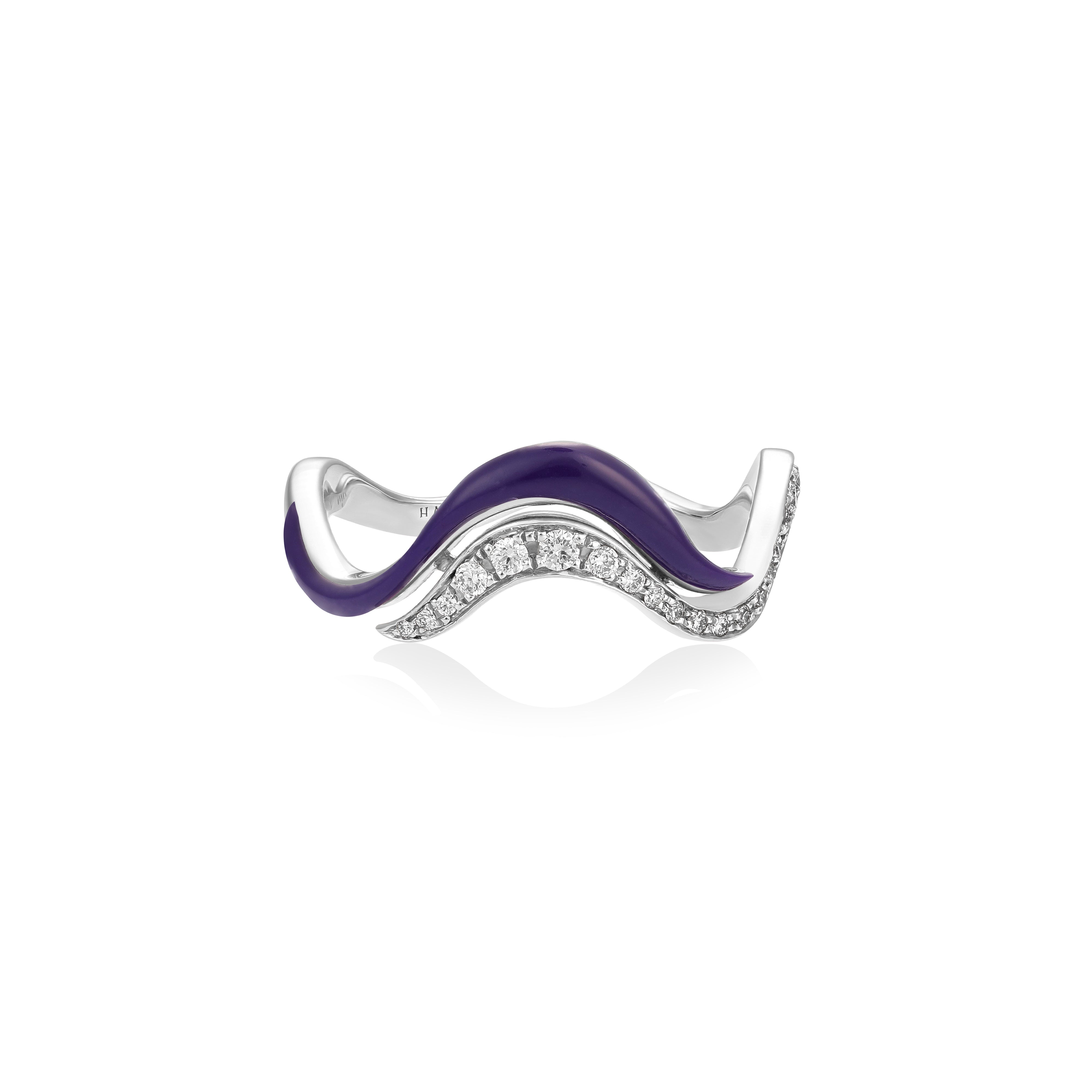 Line Flow Ring - Purple