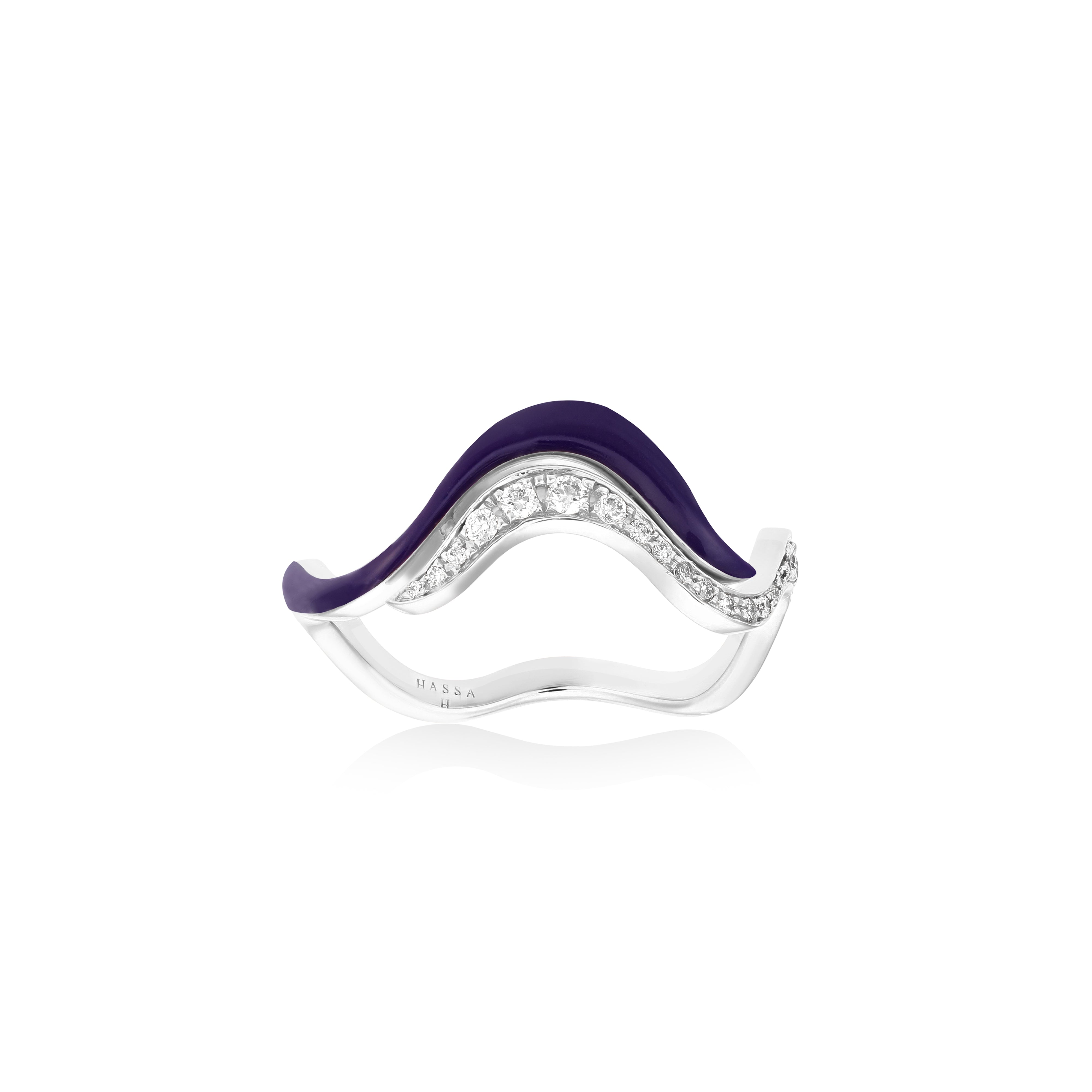 Line Flow Ring - Purple