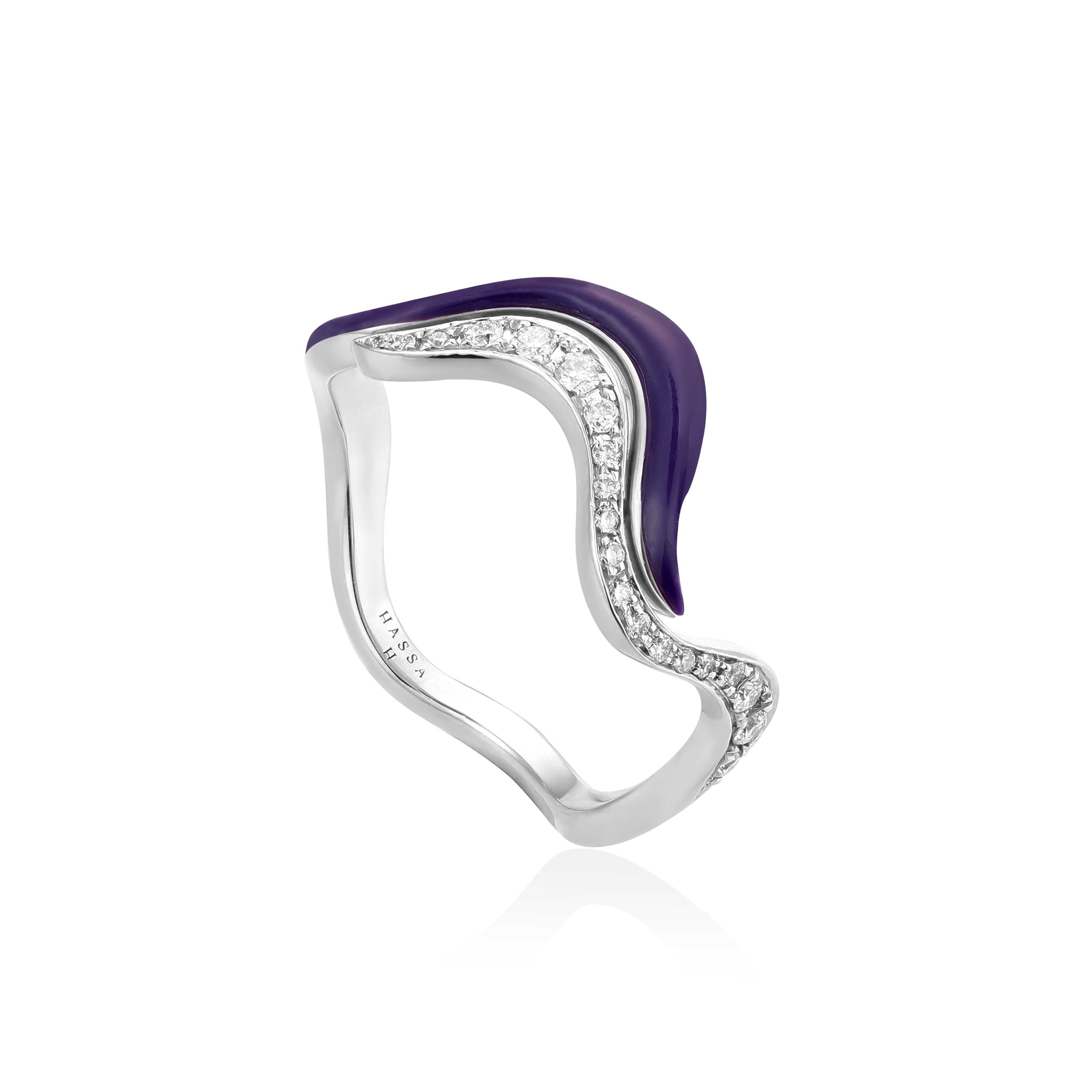 Line Flow Ring - Purple