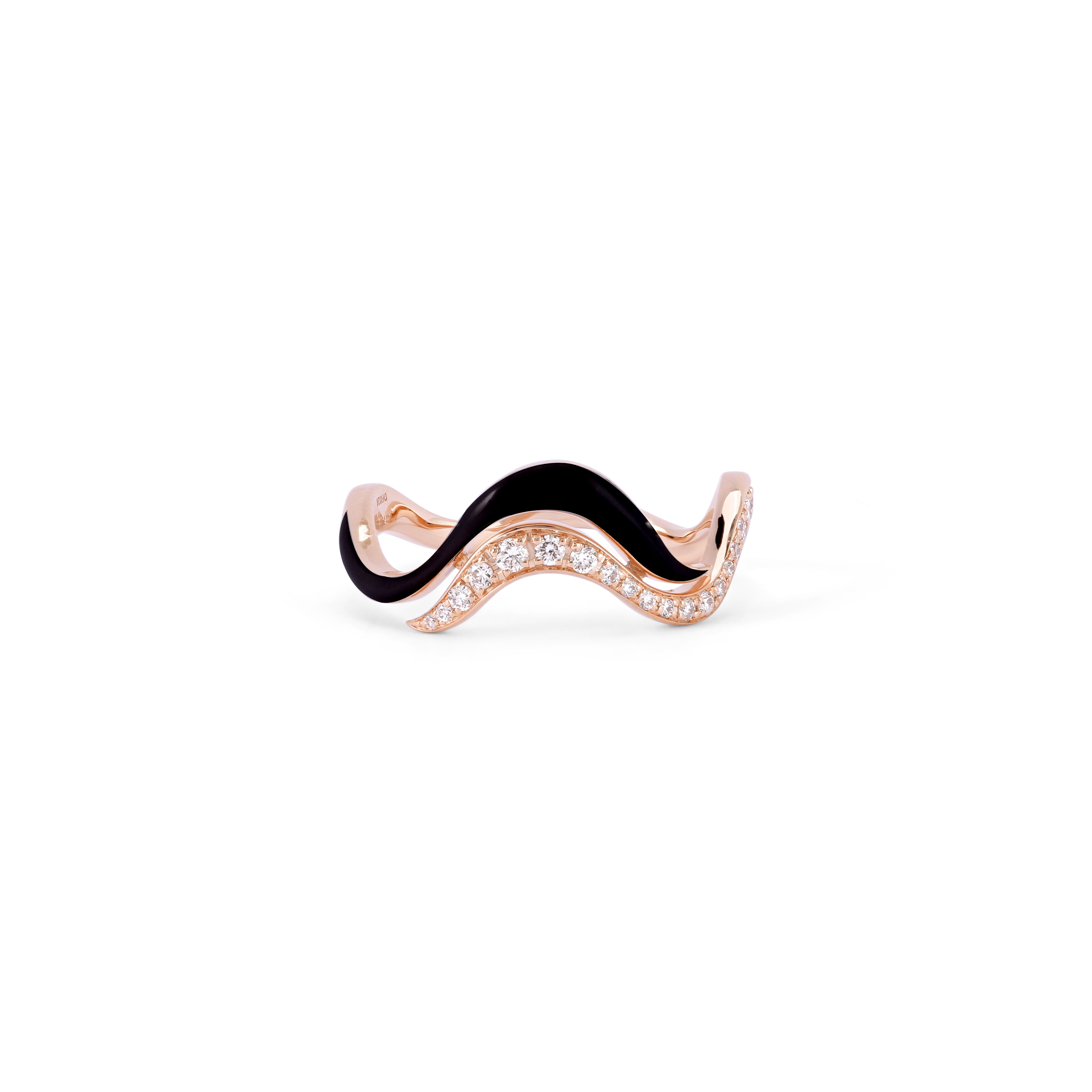 Line Flow Ring - Black