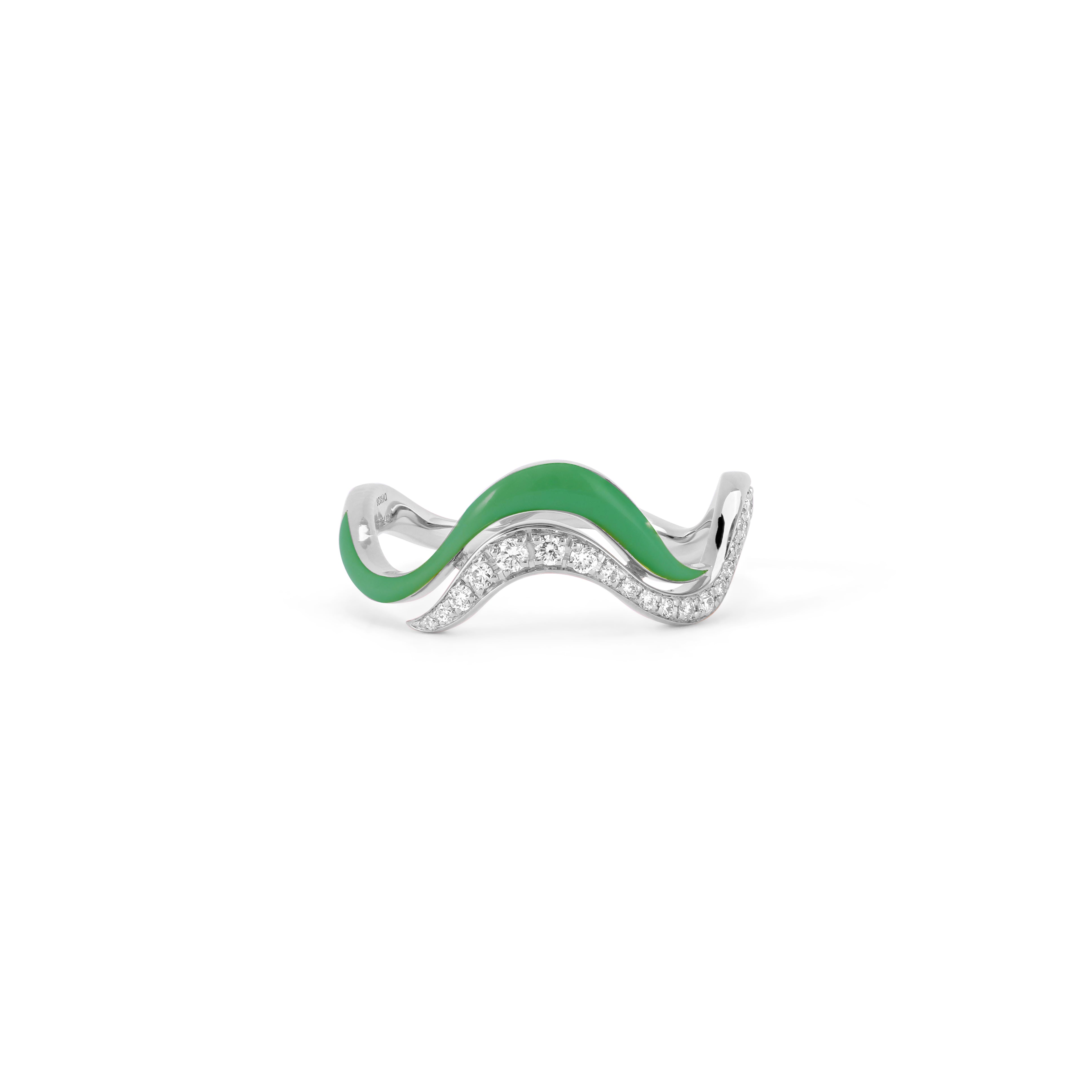 Line Flow Ring - Green