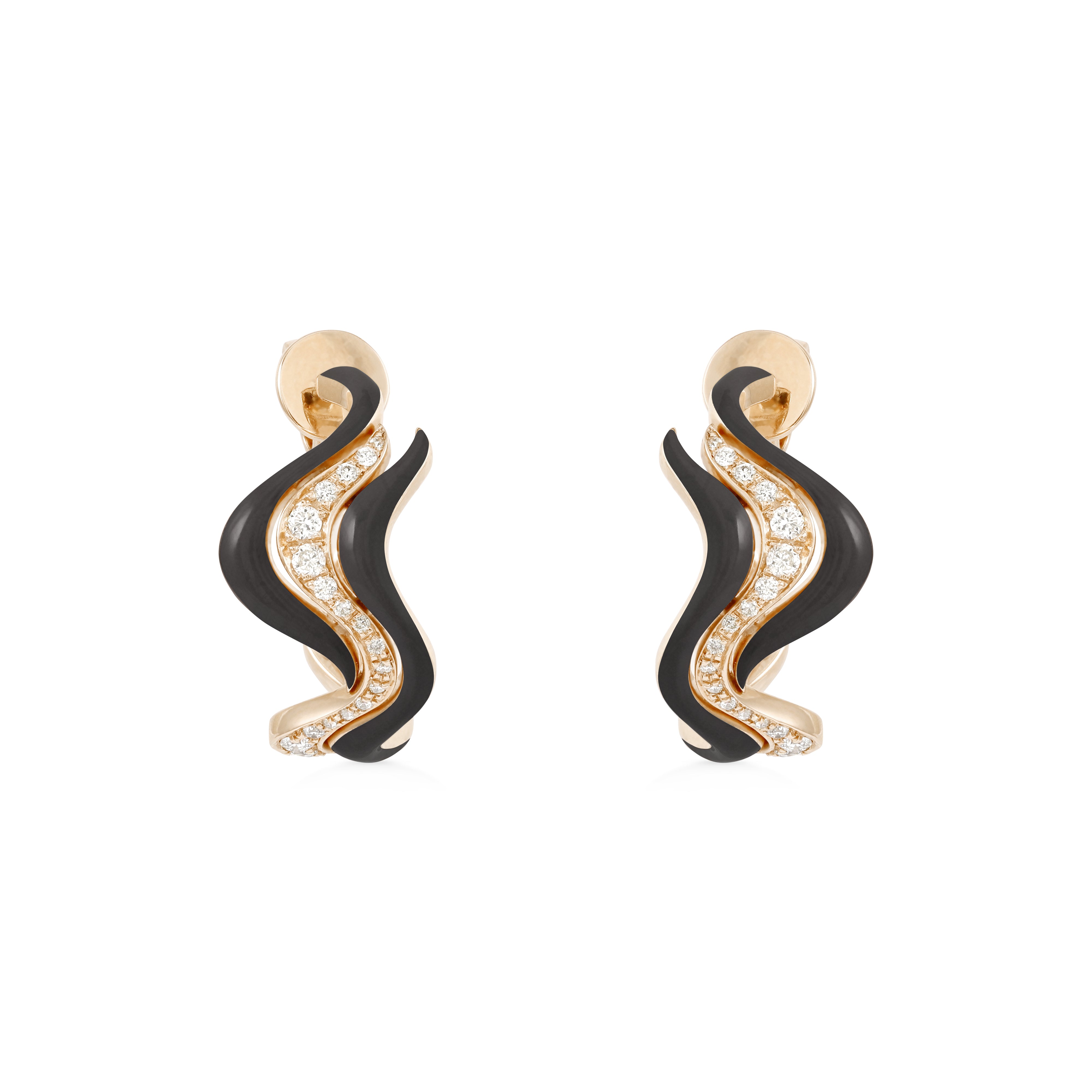 Small Flow Earring - Black