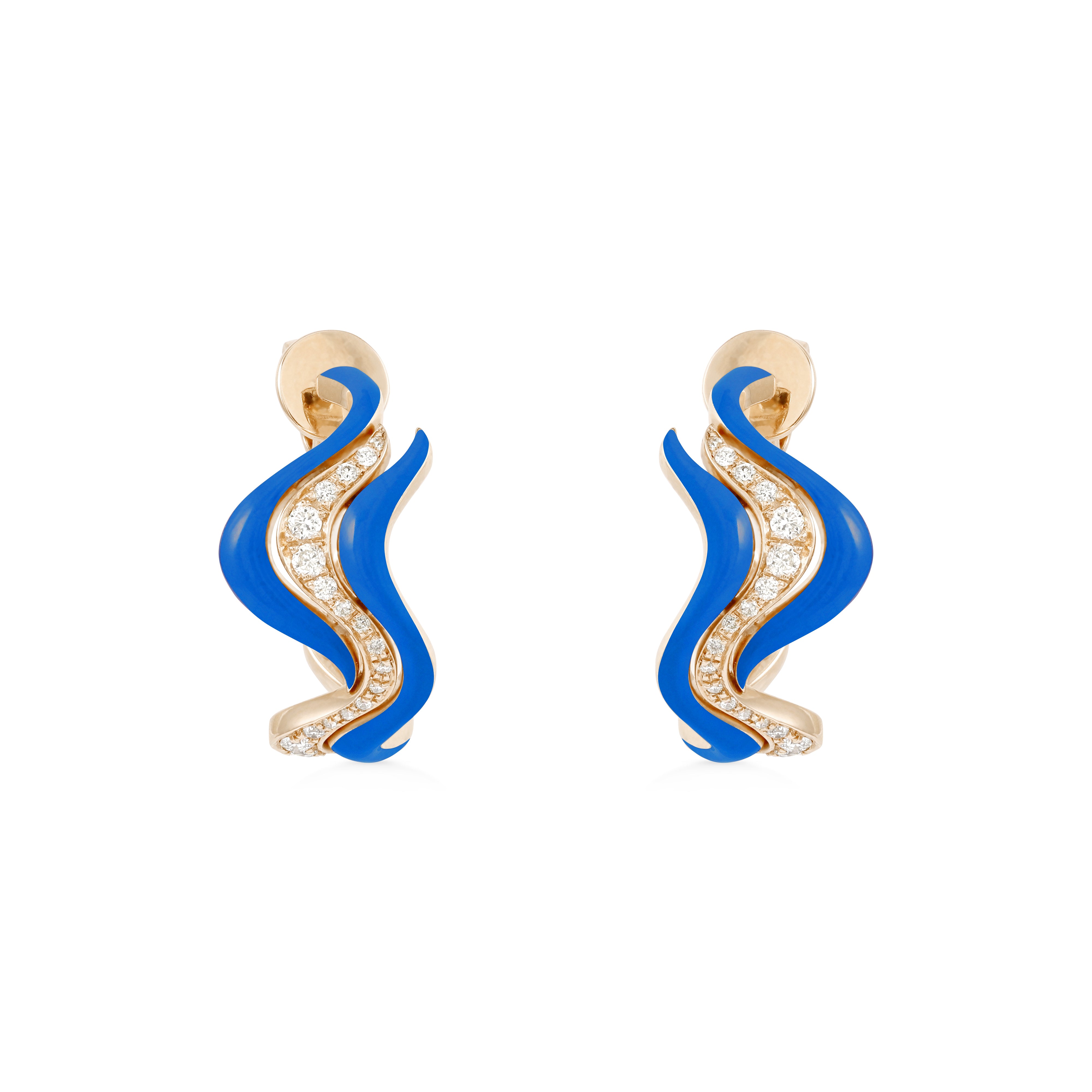 Small Flow Earring - Blue