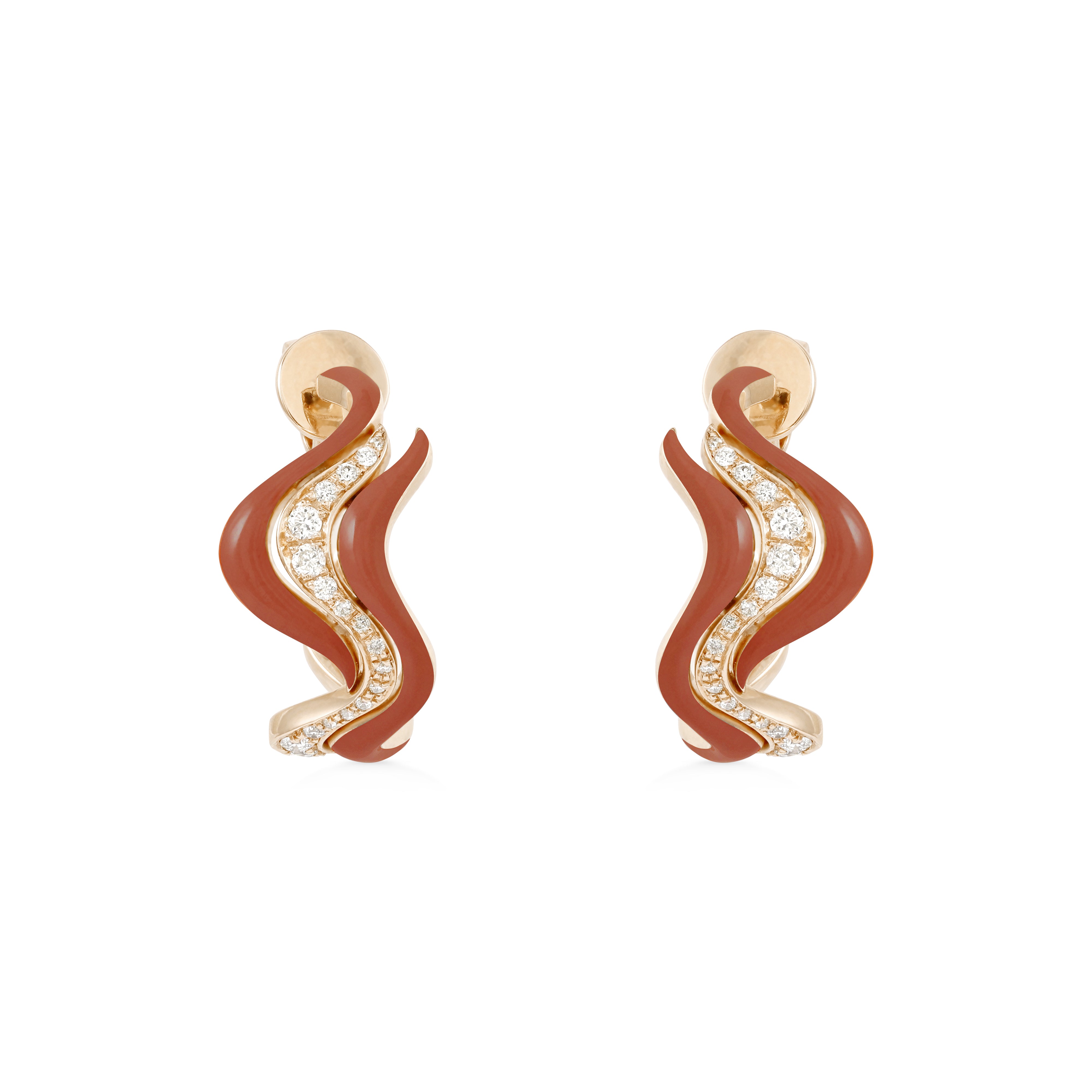 Small Flow Earring - White