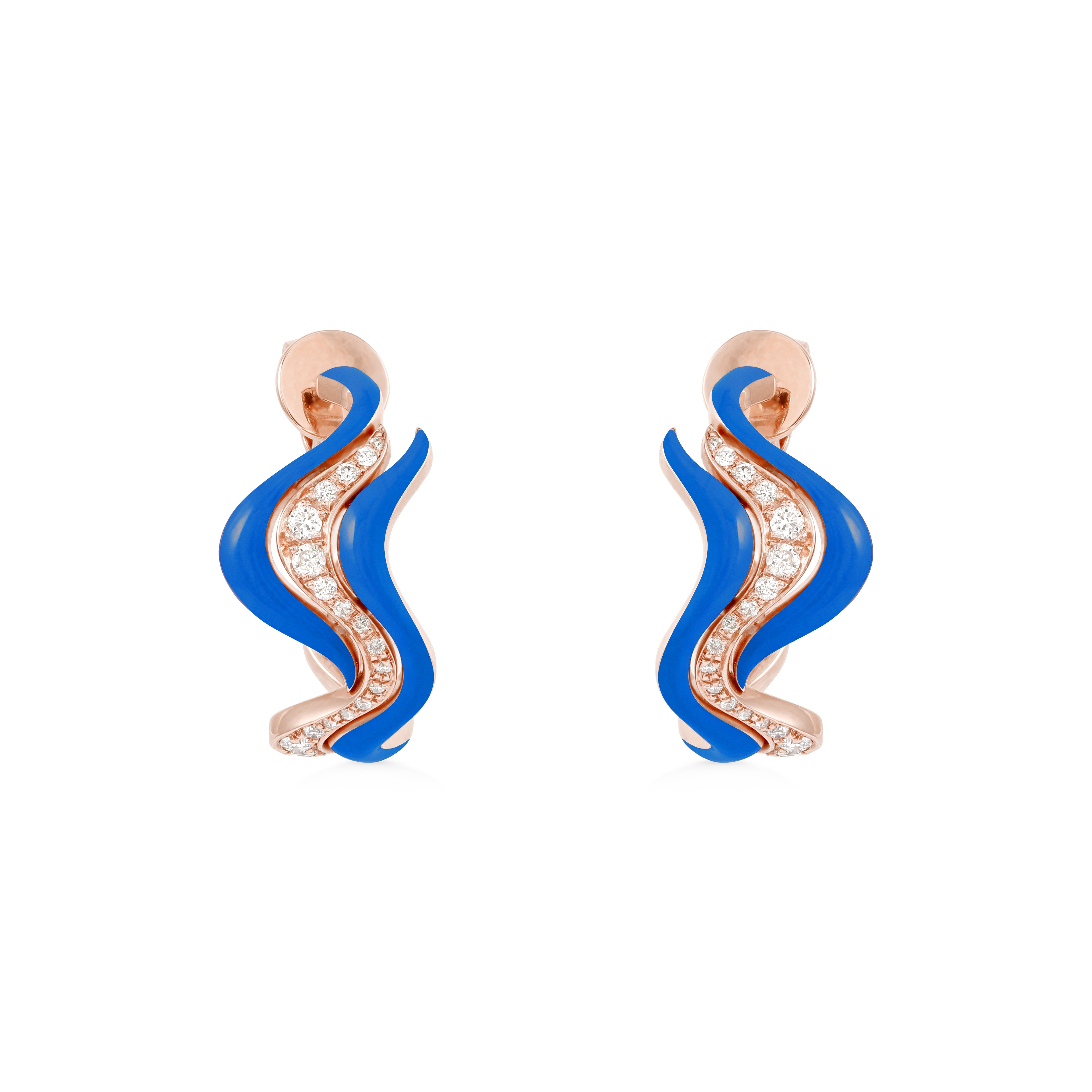 Small Flow Earring - White